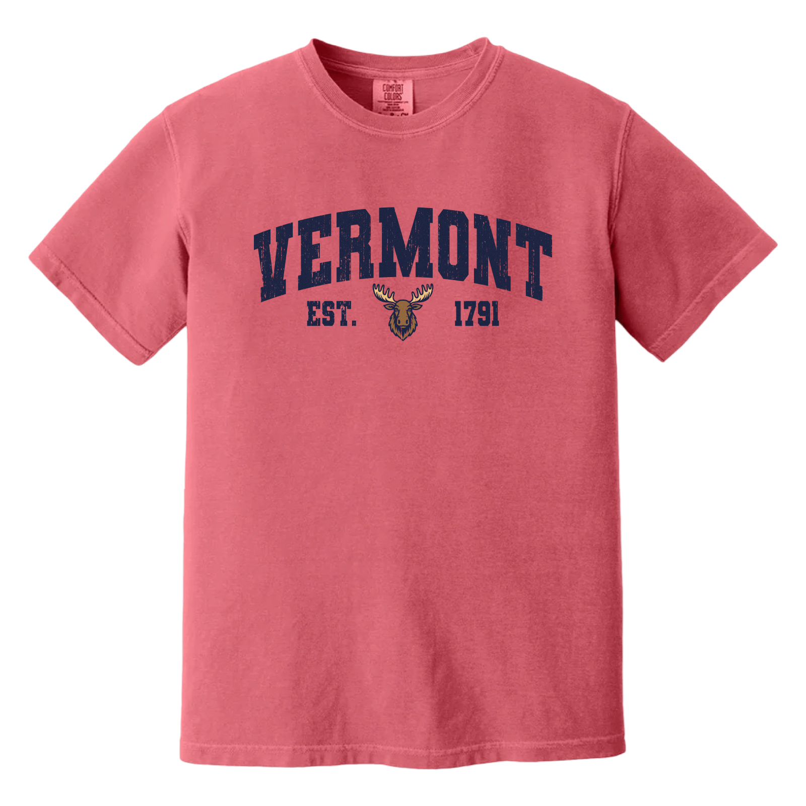 Cape Cod Clothing Company Vermont Moose Comfort Colors T-Shirt - Watermelon
