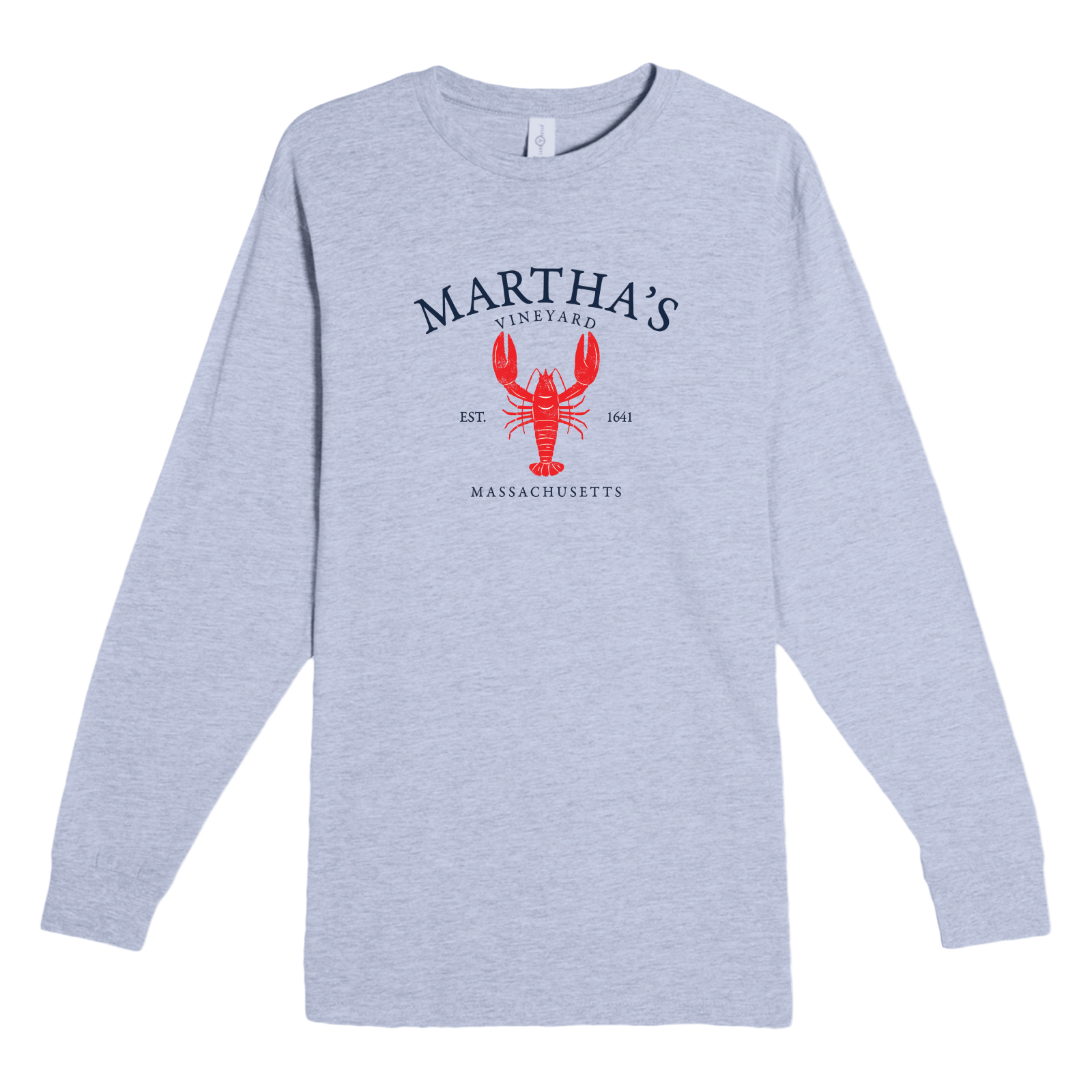 Cape Cod Clothing Company Martha's Vineyard Vintage Lobster Heavyweight Long Sleeve Tee