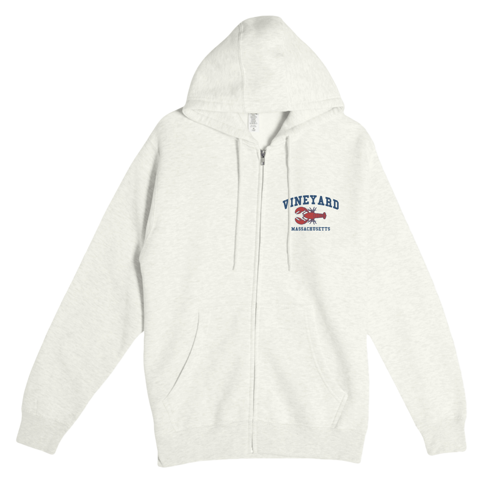 Cape Cod Clothing Company Martha's Vineyard Lobster Soft Fleece Full Zip Hoodie