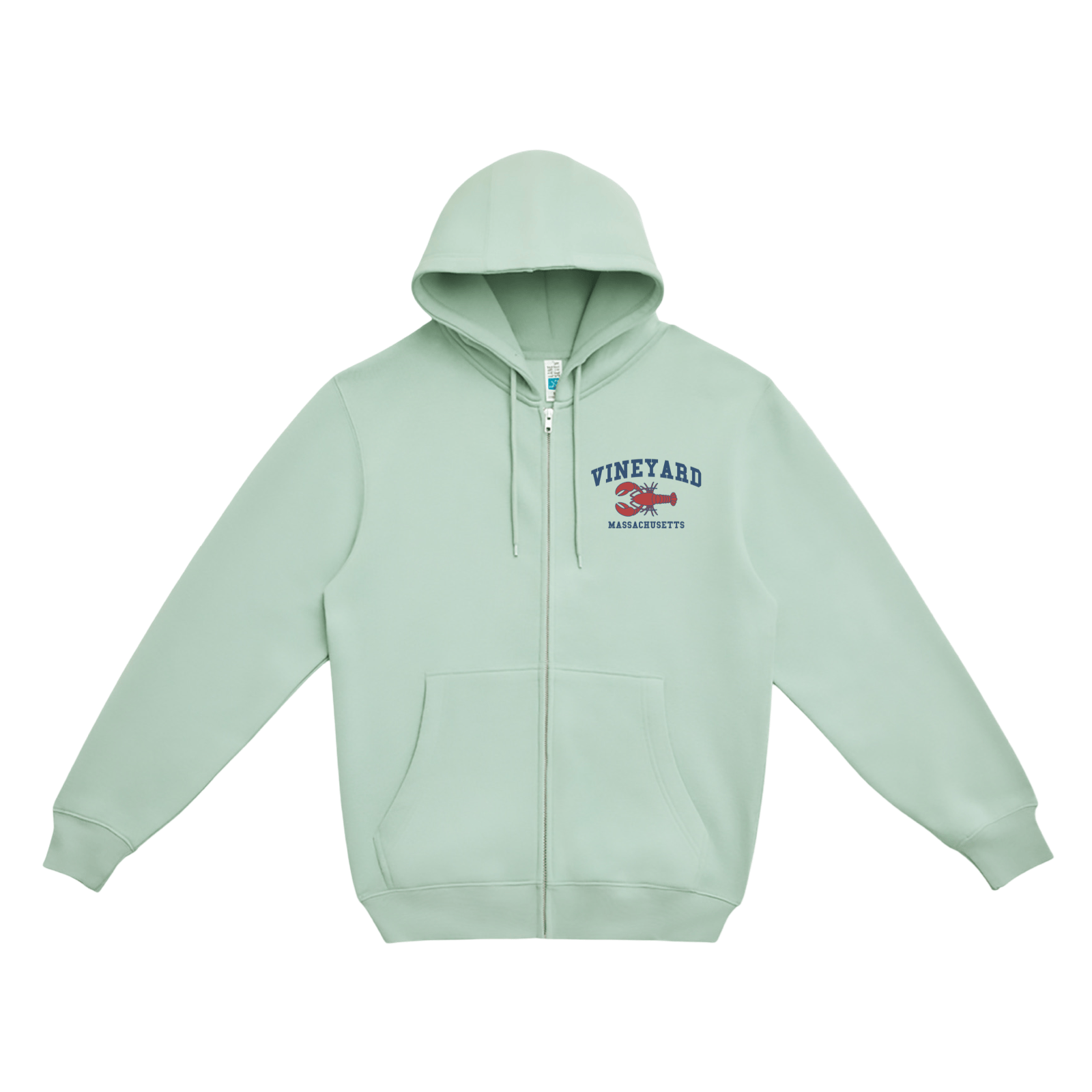 Cape Cod Clothing Company Martha's Vineyard Lobster Soft Fleece Full Zip Hoodie