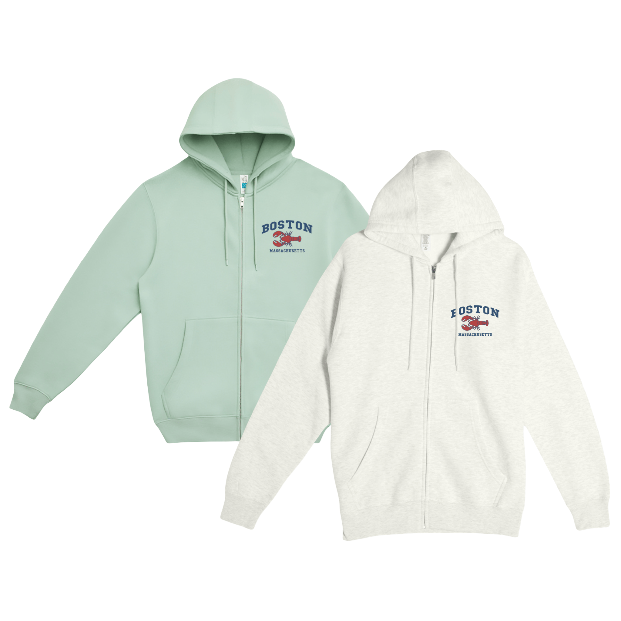 Cape Cod Clothing Company Boston Lobster Soft Fleece Full Zip Hoodie