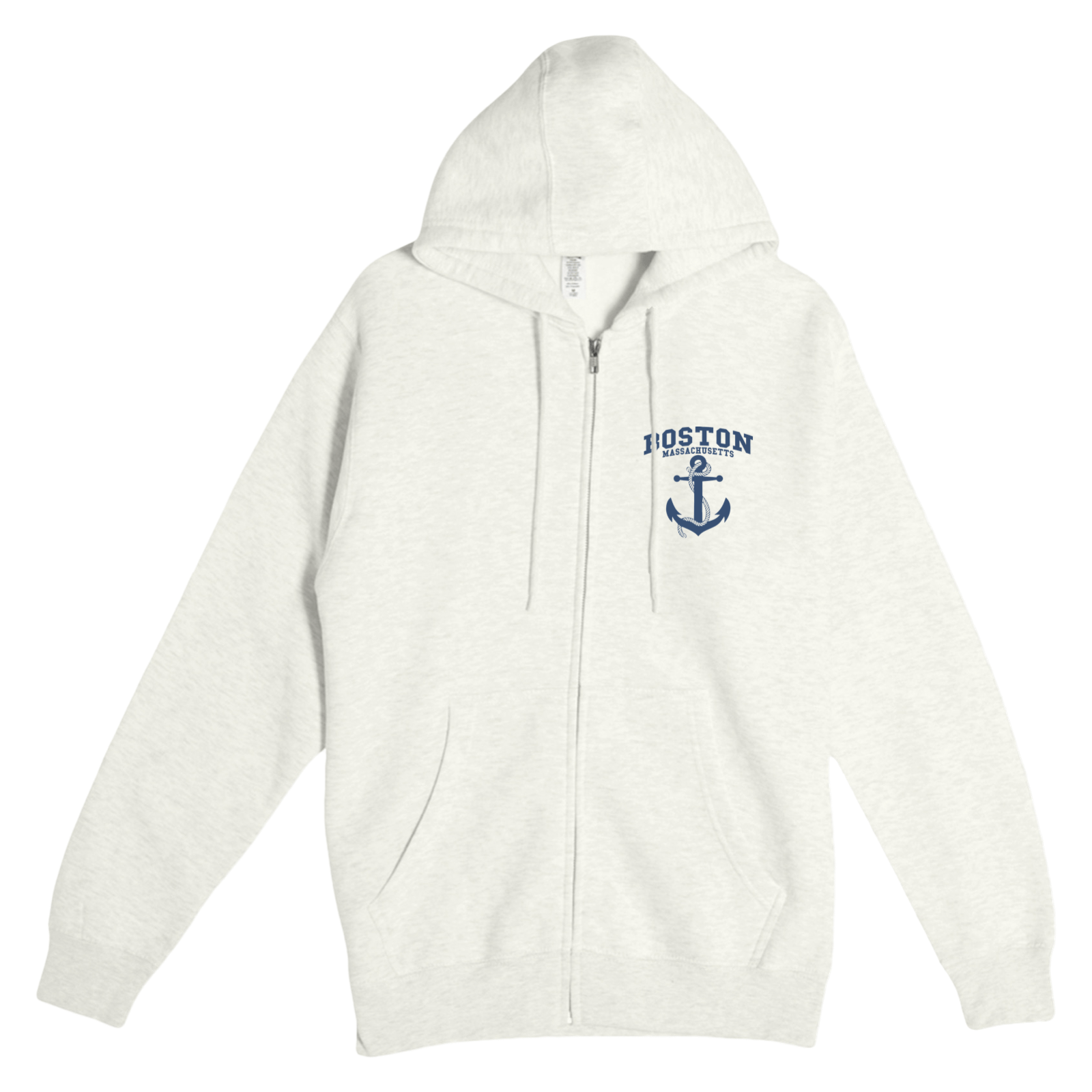 Cape Cod Clothing Company Boston Anchor Soft Fleece Full Zip Hoodie