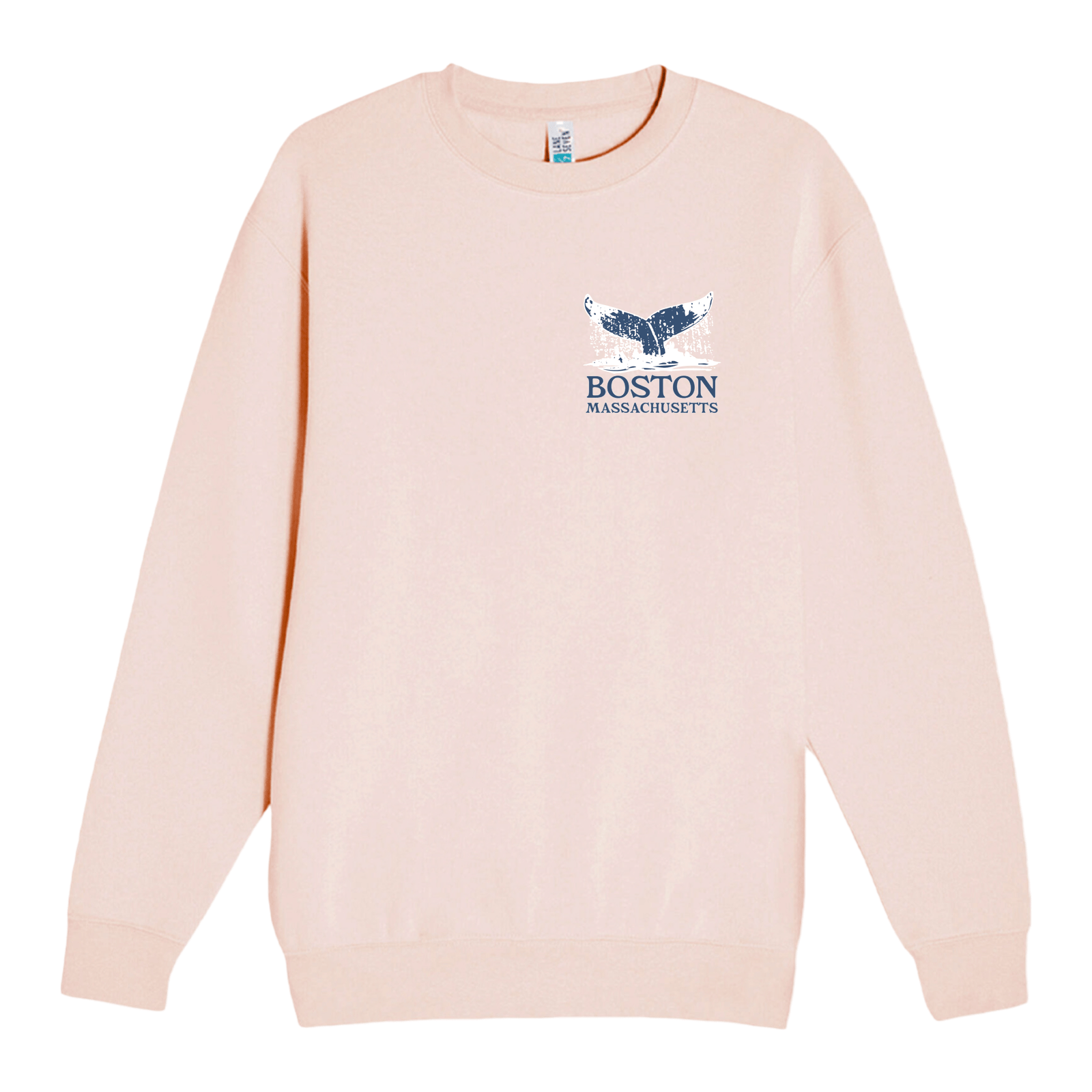 Cape Cod Clothing Company Boston Whale Tail Soft Fleece Crewneck Sweatshirt