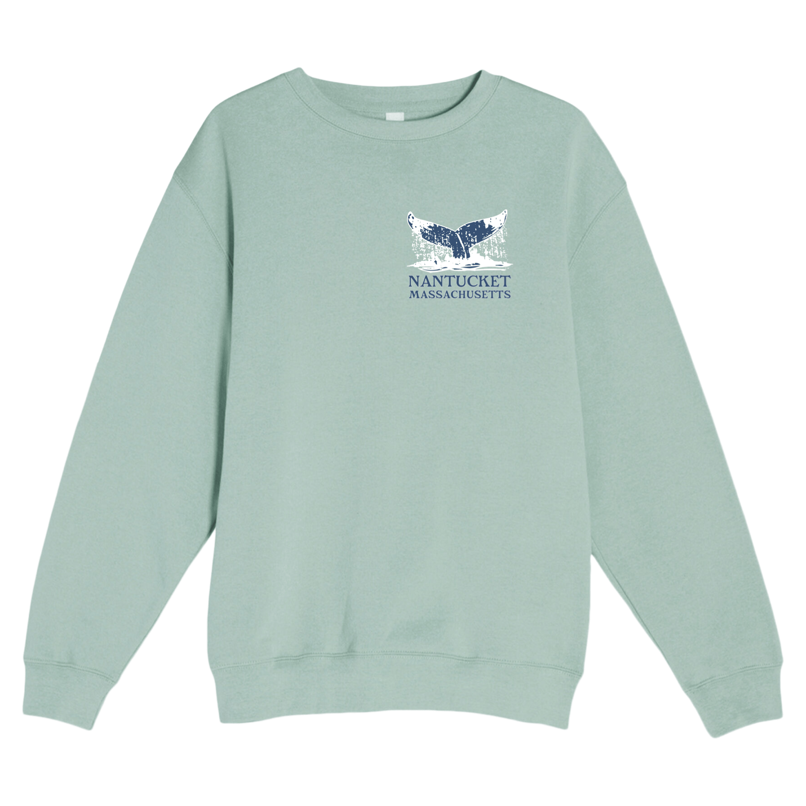 Cape Cod Clothing Company Nantucket Whale Tail Soft Fleece Crewneck Sweatshirt