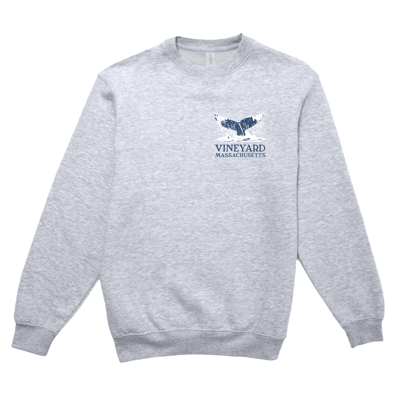 Cape Cod Clothing Company Martha's Vineyard Whale Tail Soft Fleece Crewneck Sweatshirt