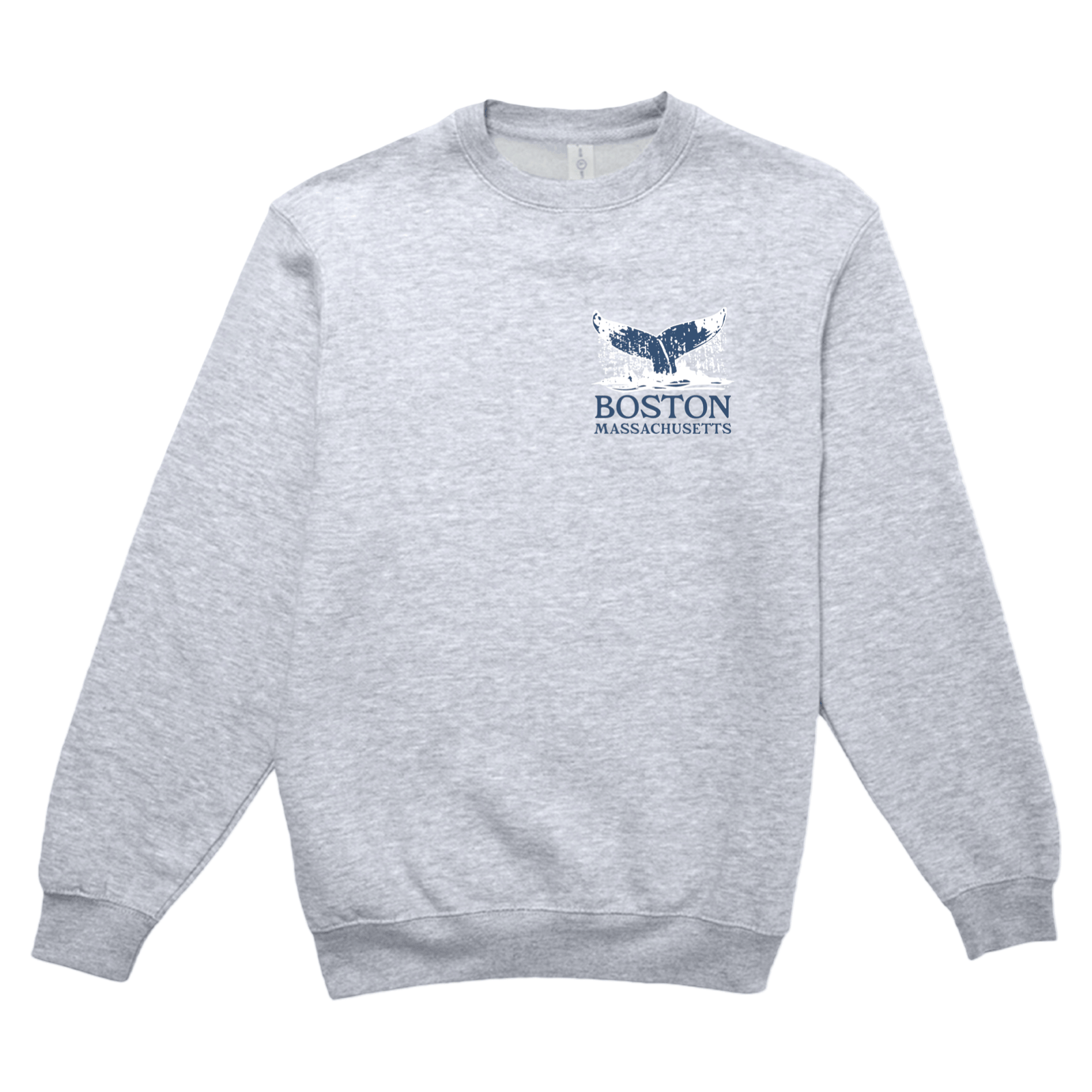 Cape Cod Clothing Company Boston Whale Tail Soft Fleece Crewneck Sweatshirt