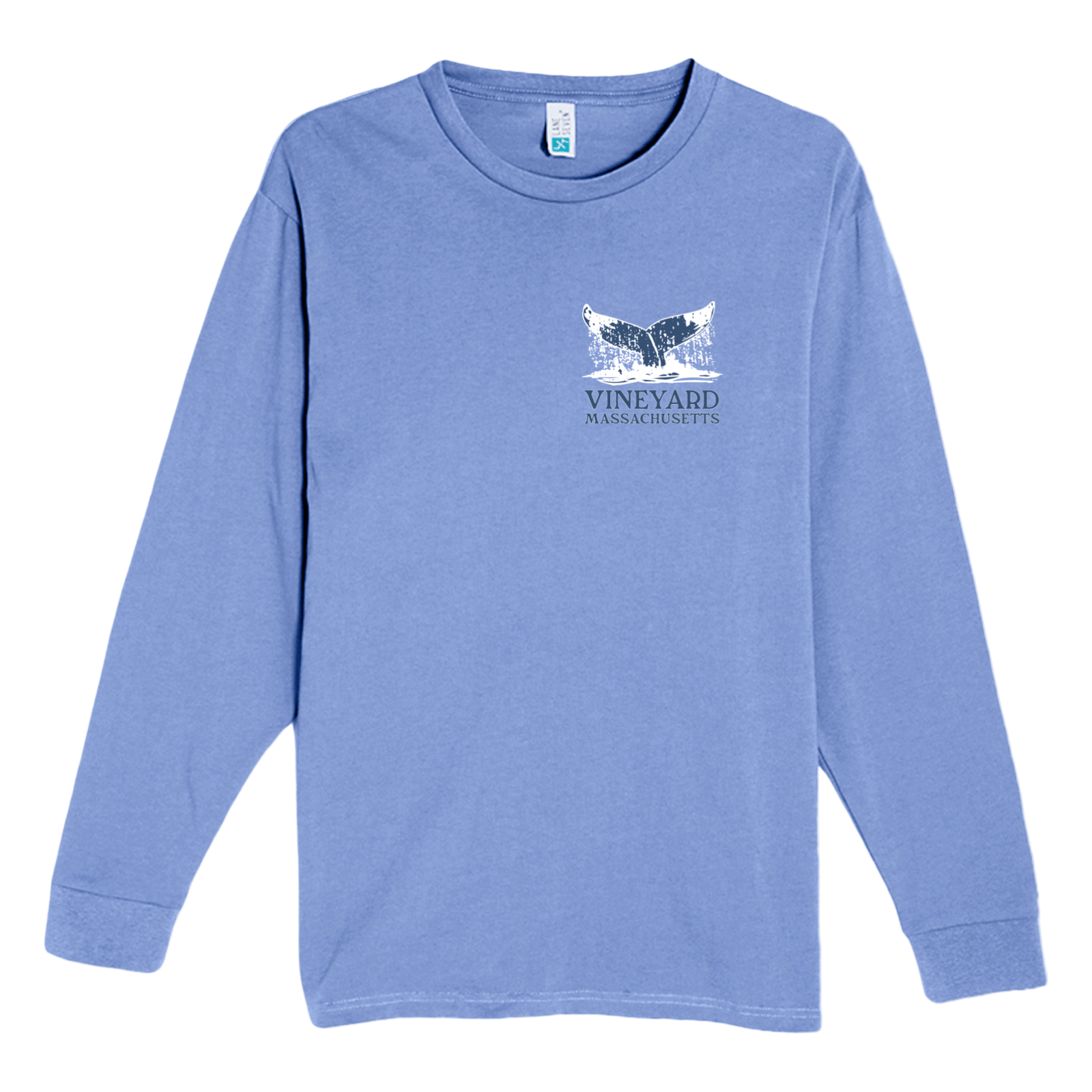 Cape Cod Clothing Company Martha's Vineyard Whale Tail Heavyweight Long Sleeve Tee