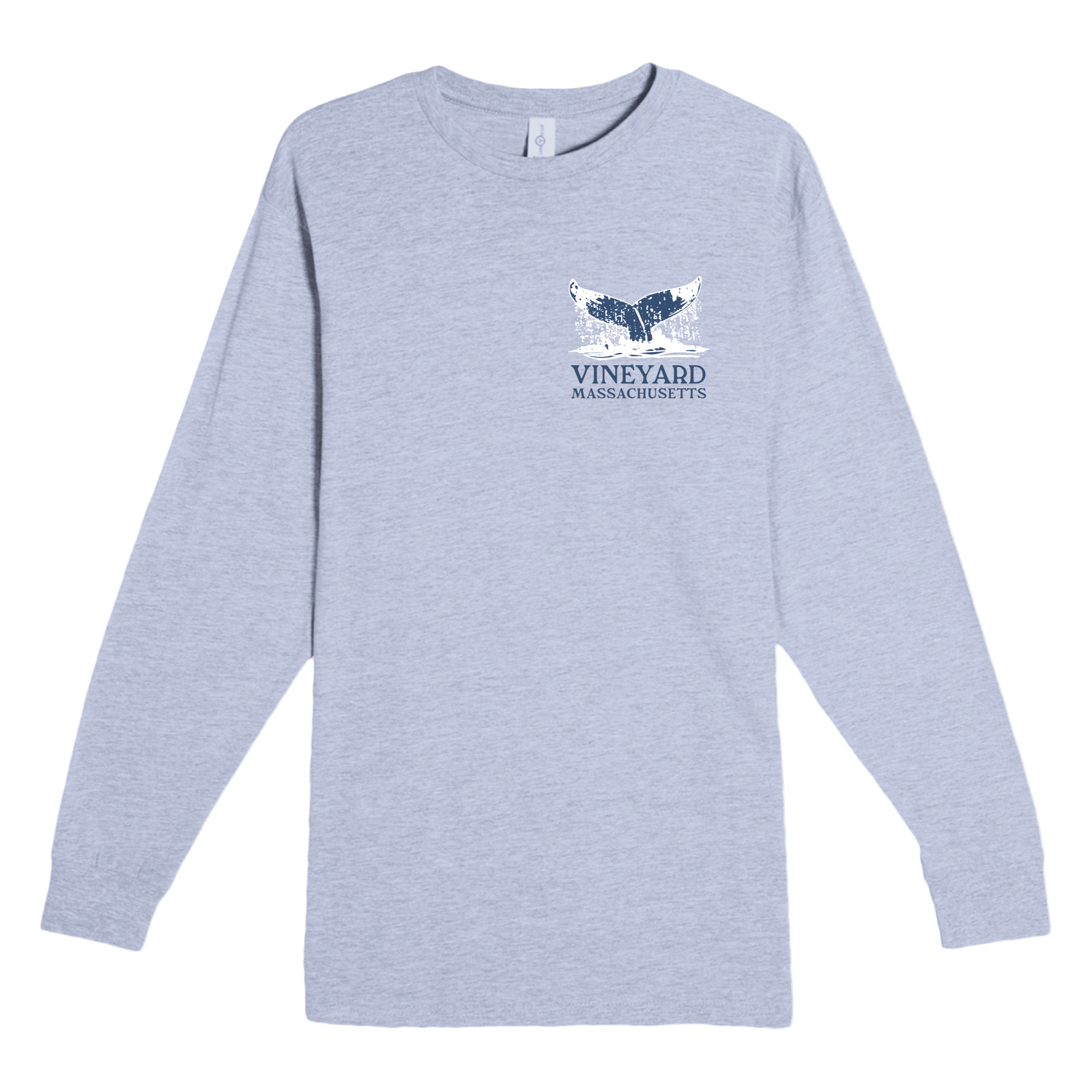 Cape Cod Clothing Company Martha's Vineyard Whale Tail Heavyweight Long Sleeve Tee