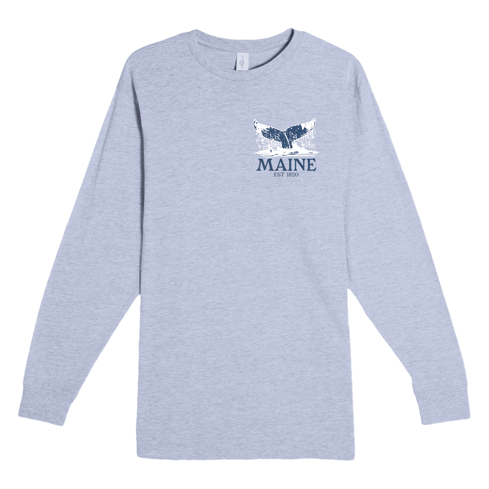 Cape Cod Clothing Company Maine Whale Tail Heavyweight Long Sleeve Tee