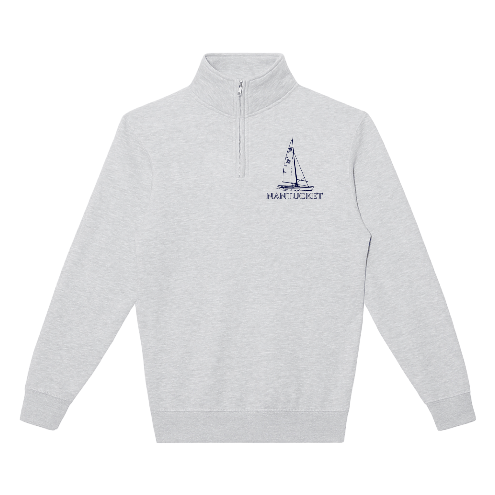 Cape Cod Clothing Company Nantucket Sailboat Soft Fleece Quarter Zip