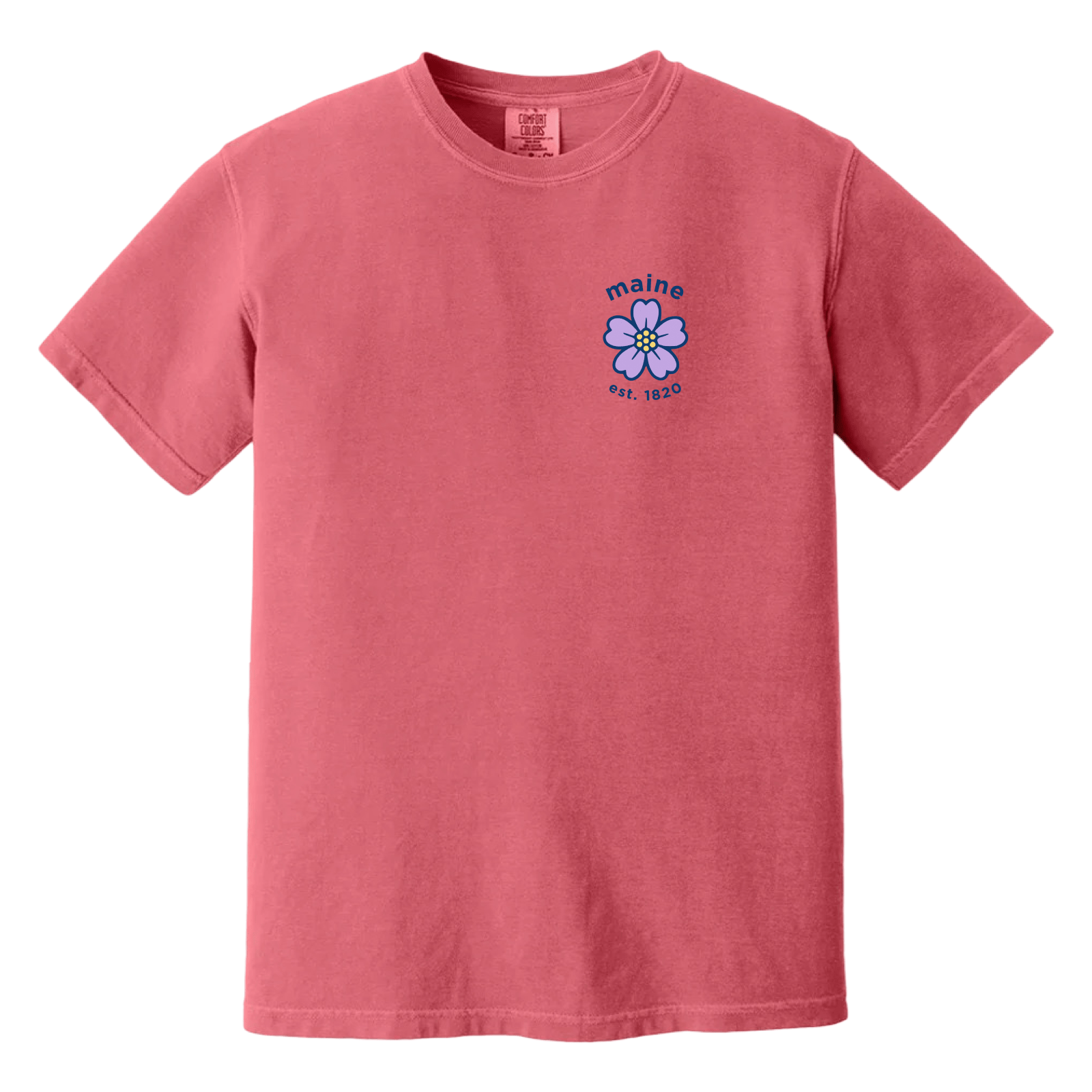 Cape Cod Clothing Company Maine Sea Lavender Comfort Colors T-Shirt - Watermelon