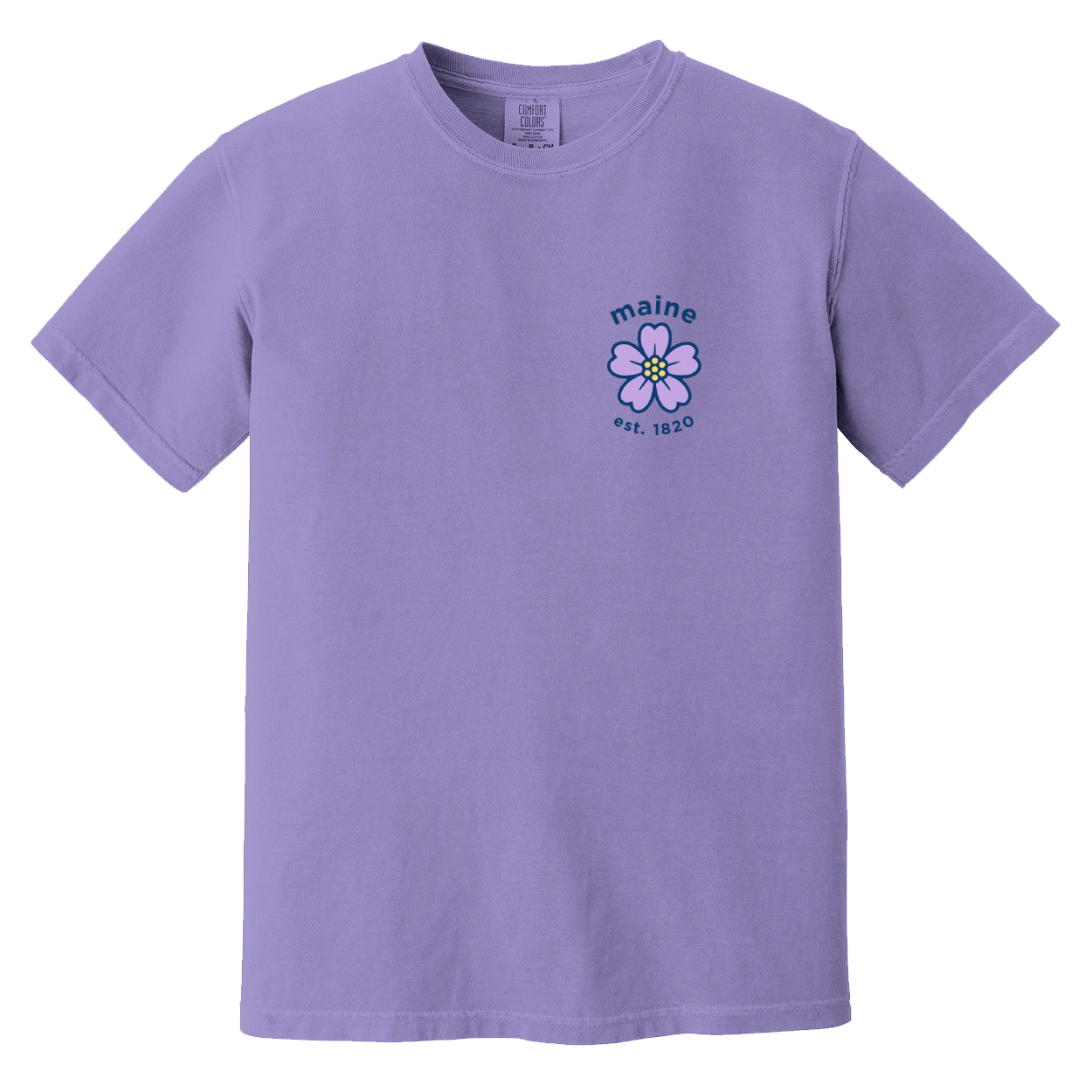 Maine Sea Lavender Comfort Colors T-Shirt - Violet