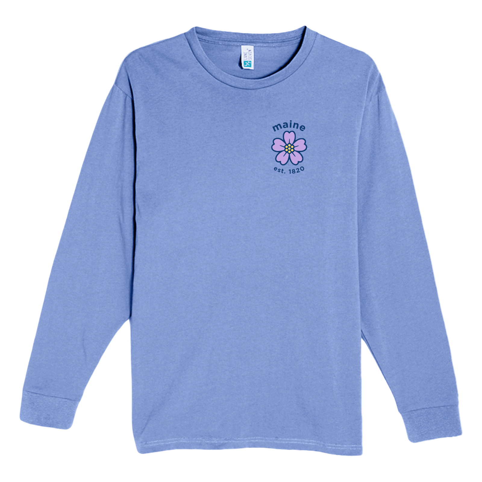 Cape Cod Clothing Company Maine Sea Lavender Heavyweight Long Sleeve Tee