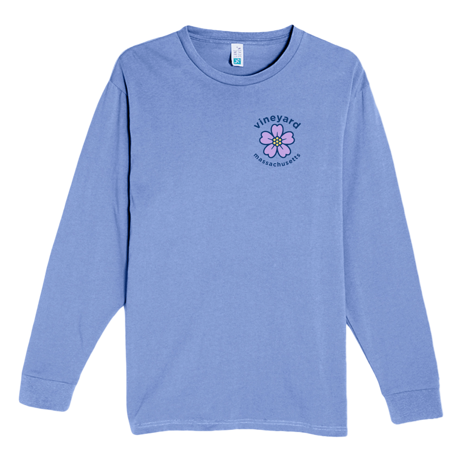 Cape Cod Clothing Company Martha's Vineyard Sea Lavender Heavyweight Long Sleeve Tee