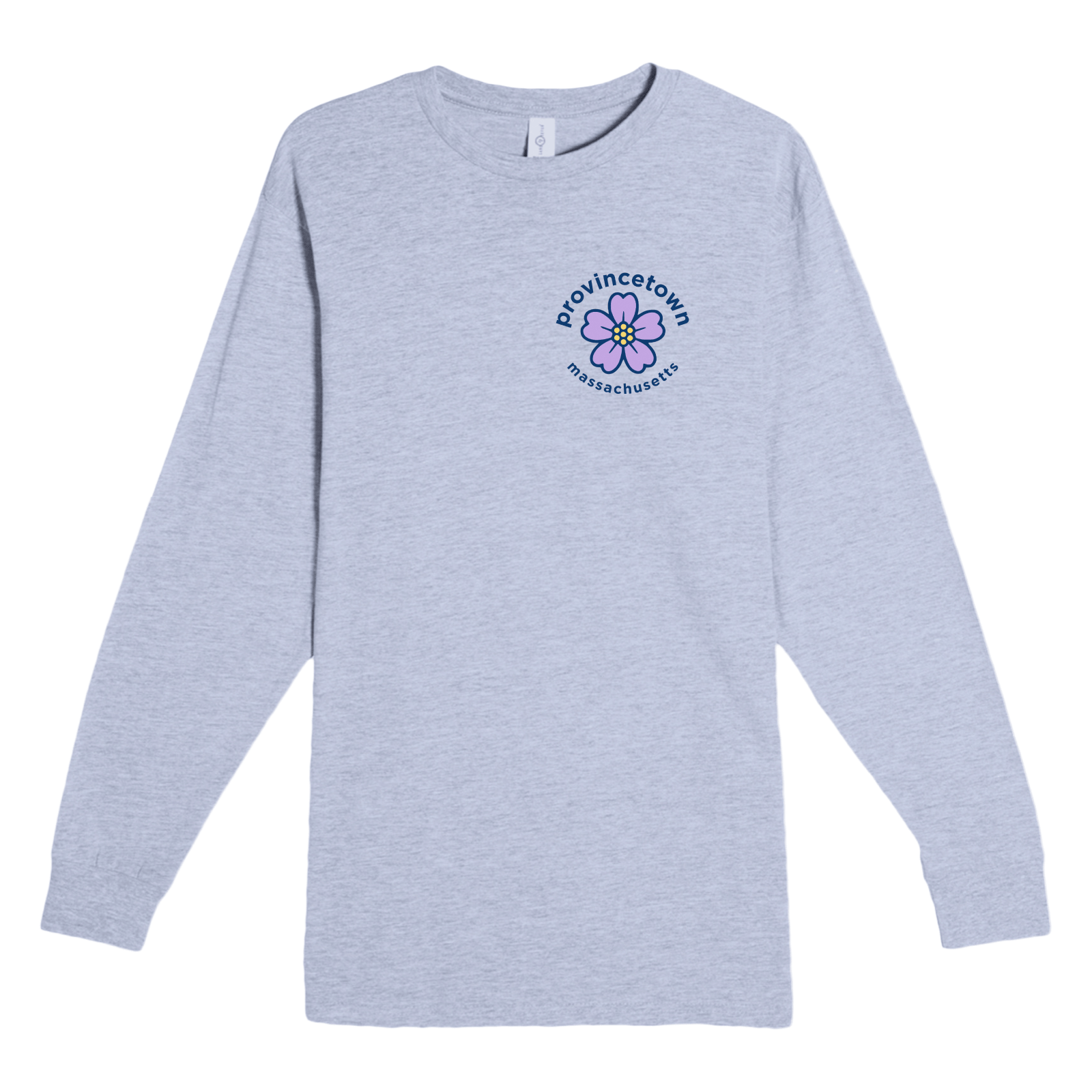 Cape Cod Clothing Company Provincetown Sea Lavender Heavyweight Long Sleeve Tee