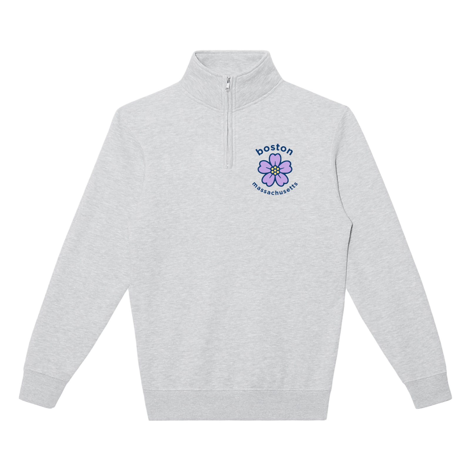 Cape Cod Clothing Company Boston Sea Lavender Soft Fleece Quarter Zip