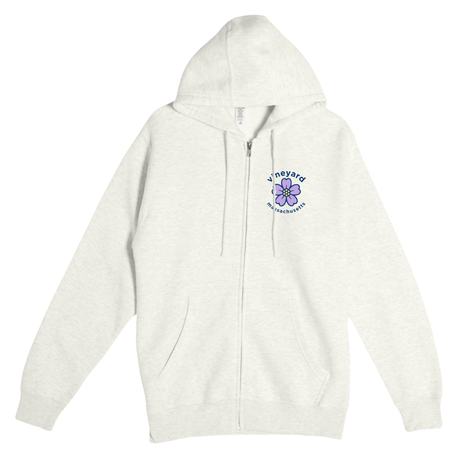 Cape Cod Clothing Company Martha's Vineyard Sea Lavender Soft Fleece Full Zip Hoodie