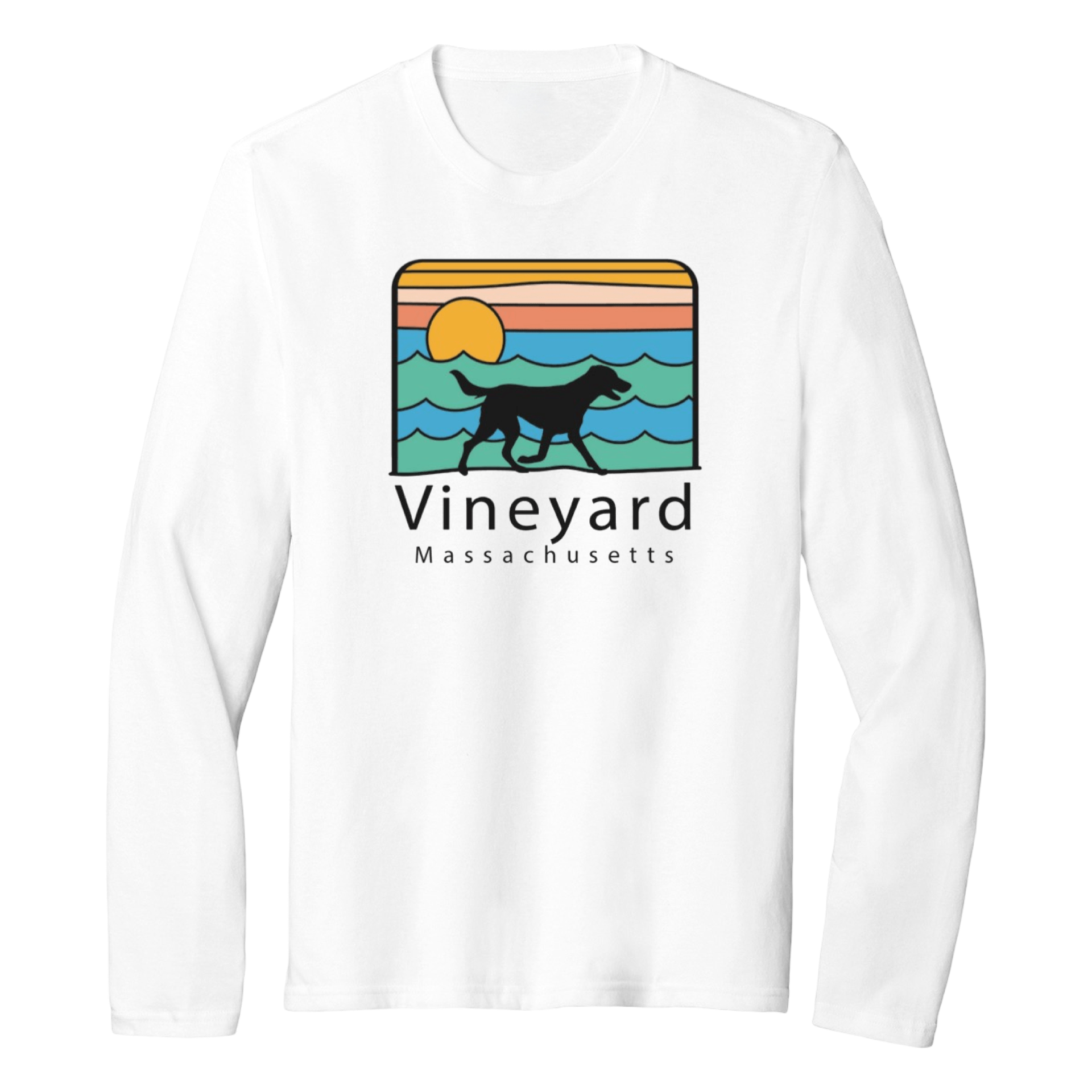 Cape Cod Clothing Company Vineyard Summer Dog Essential Long Sleeve Tee