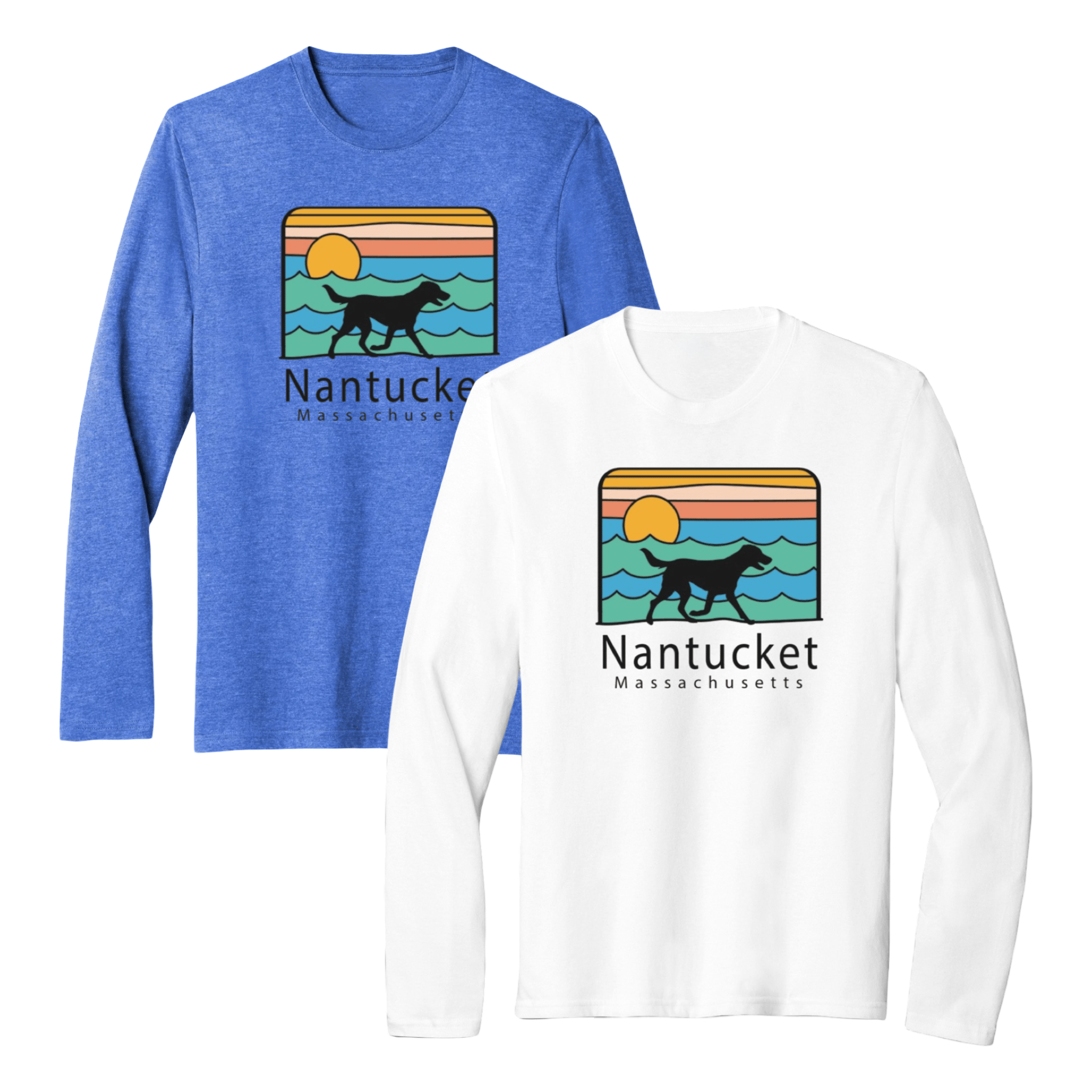 Cape Cod Clothing Company Nantucket Summer Dog Essential Long Sleeve Tee
