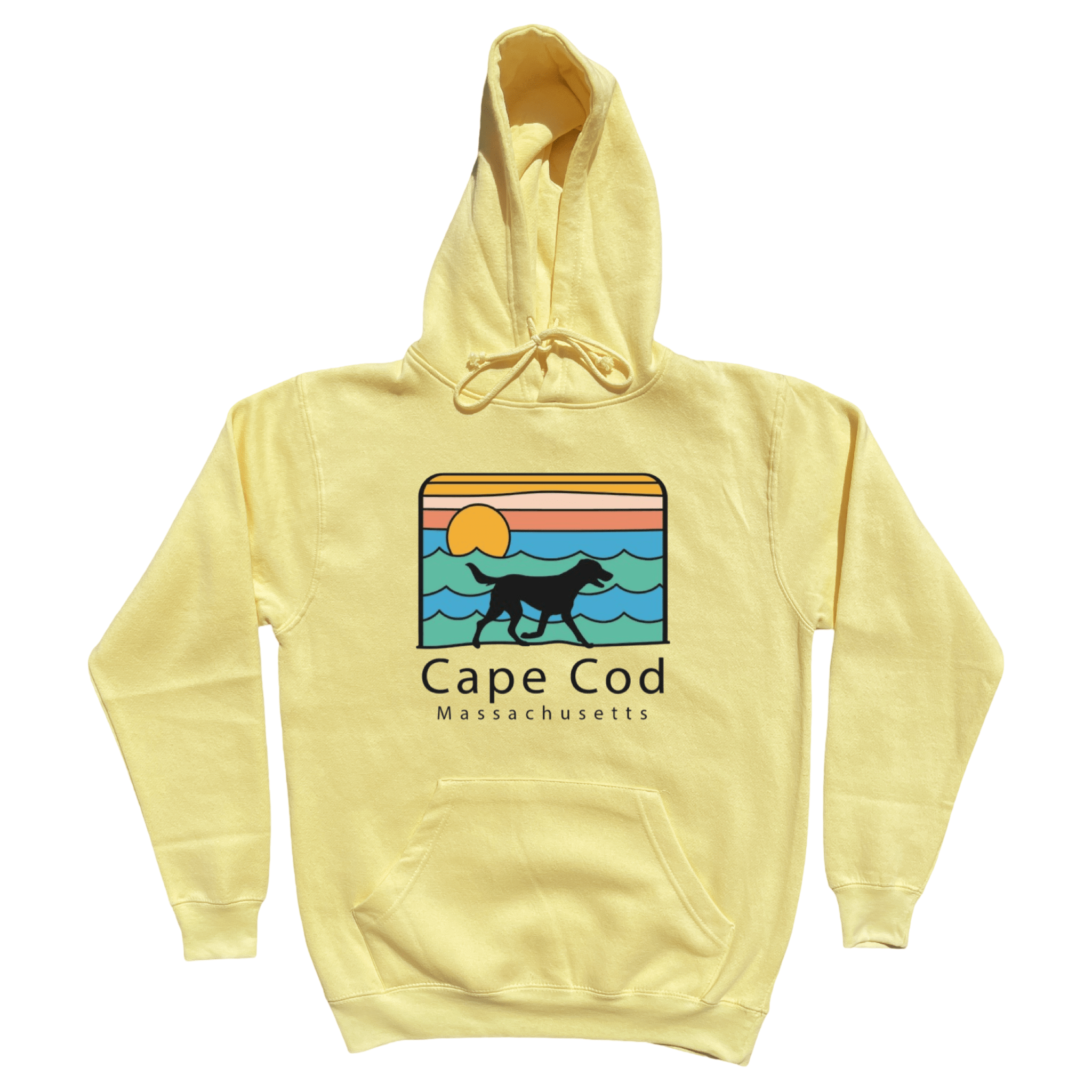 Cape Cod Summer Dog Soft Fleece Hoodie