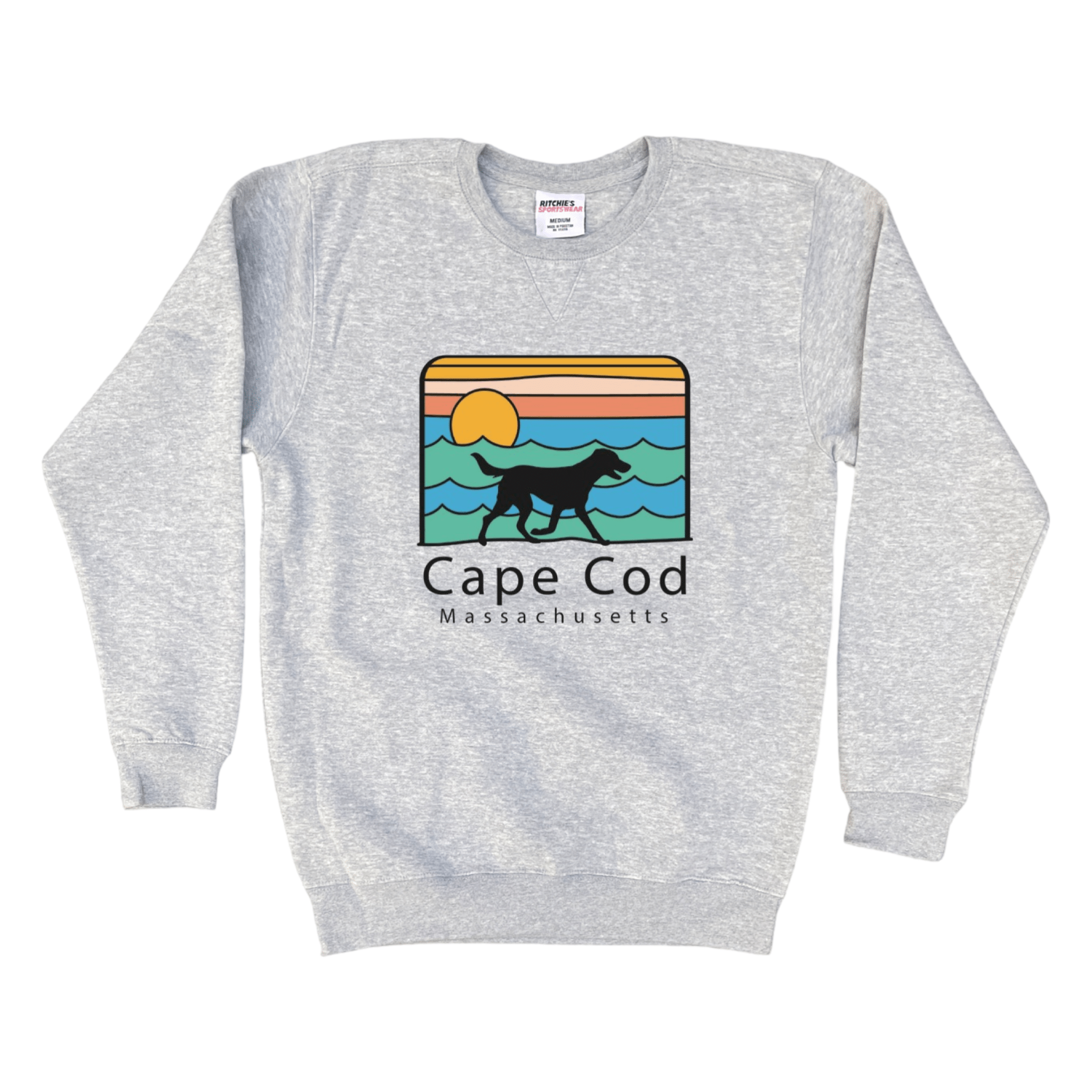 Cape Cod Clothing Company Cape Cod Summer Dog Fleece Crewneck Sweatshirt