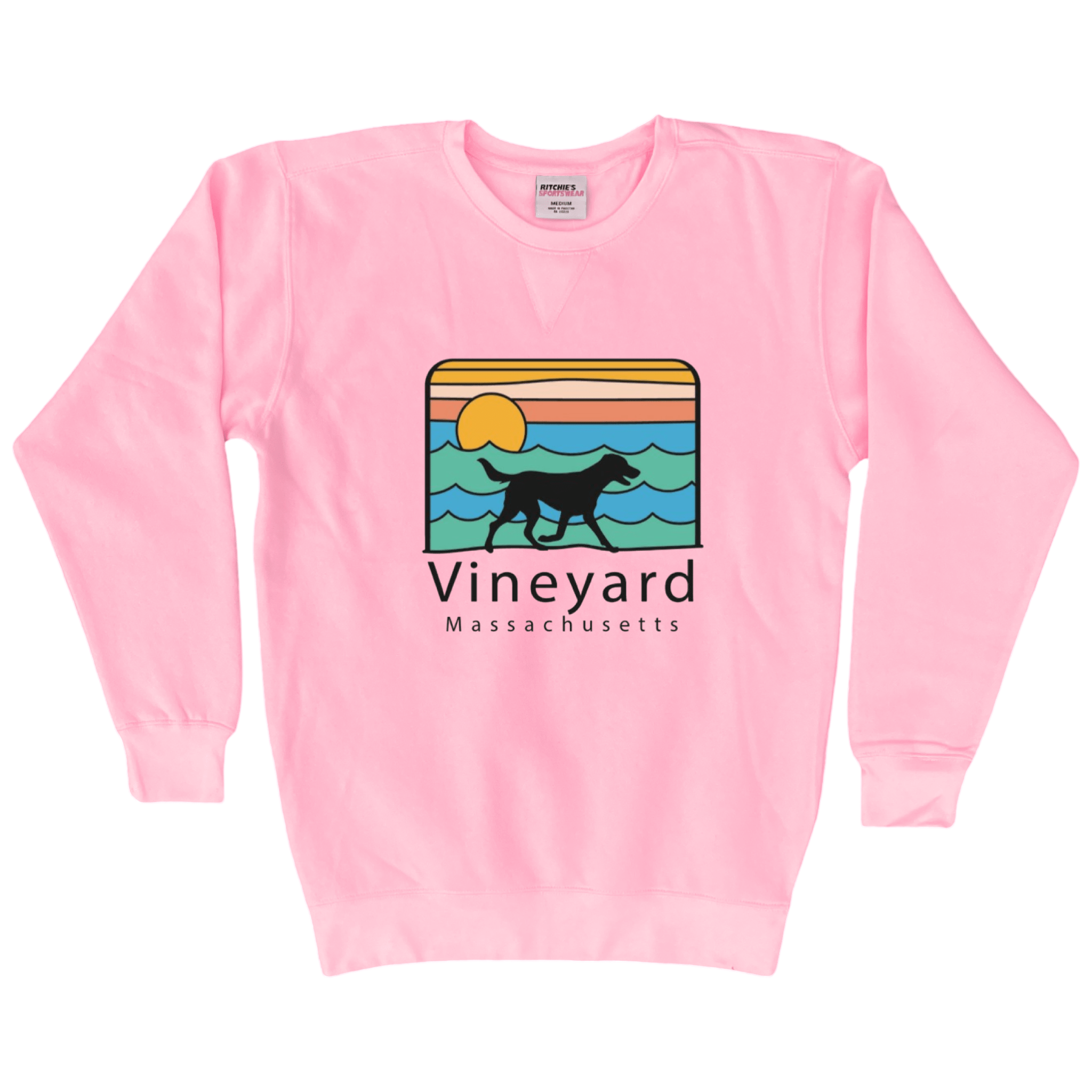 Vineyard Summer Dog Fleece Crewneck Sweatshirt