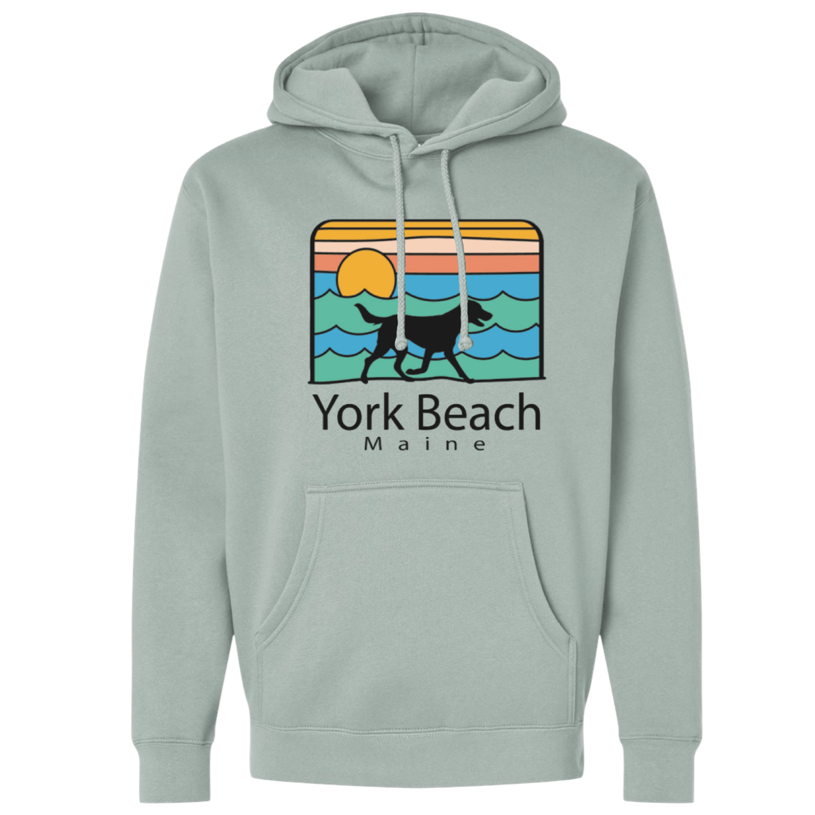 York Beach Summer Dog Midweight Fleece Hoodie