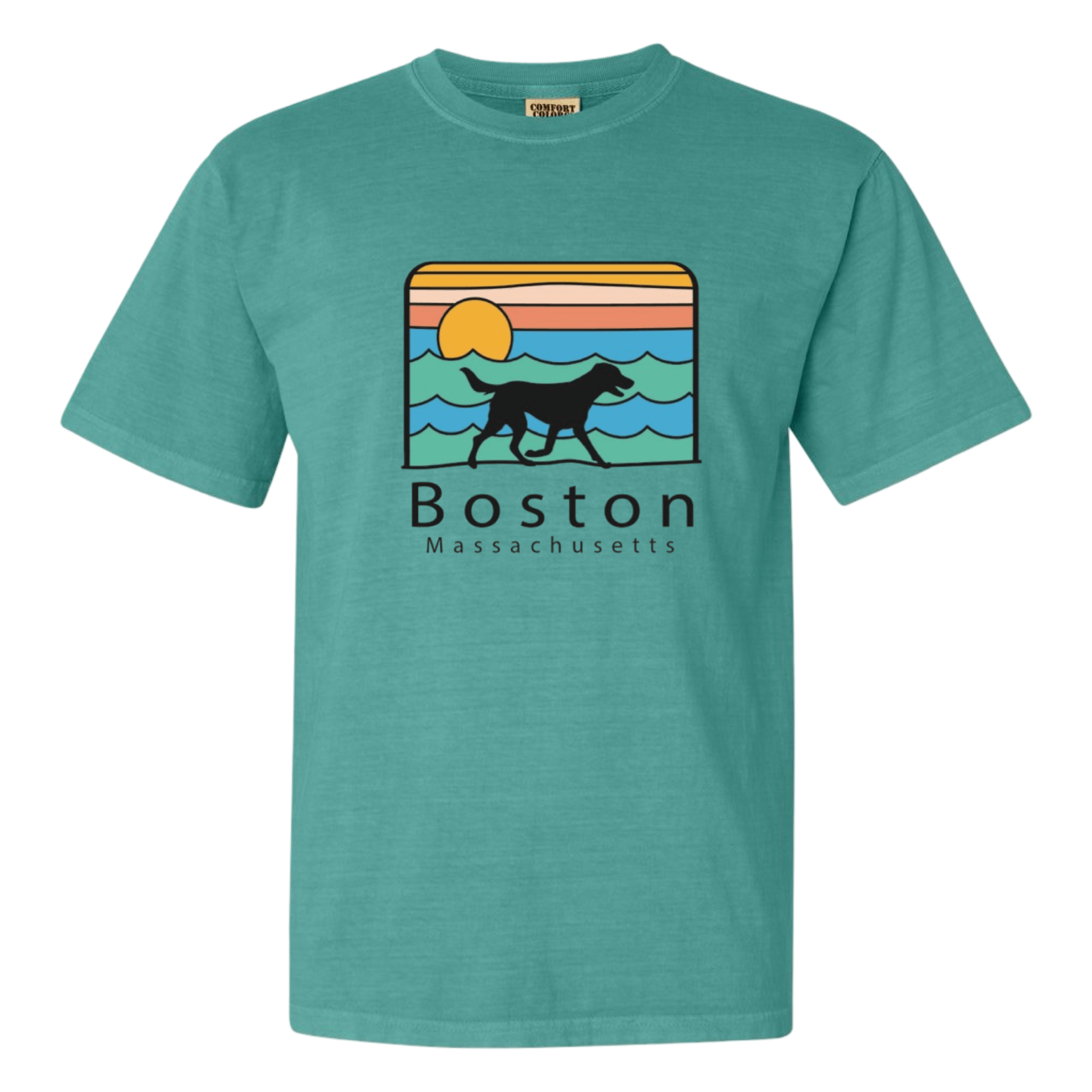 Boston Summer Dog Comfort Colors T-Shirt