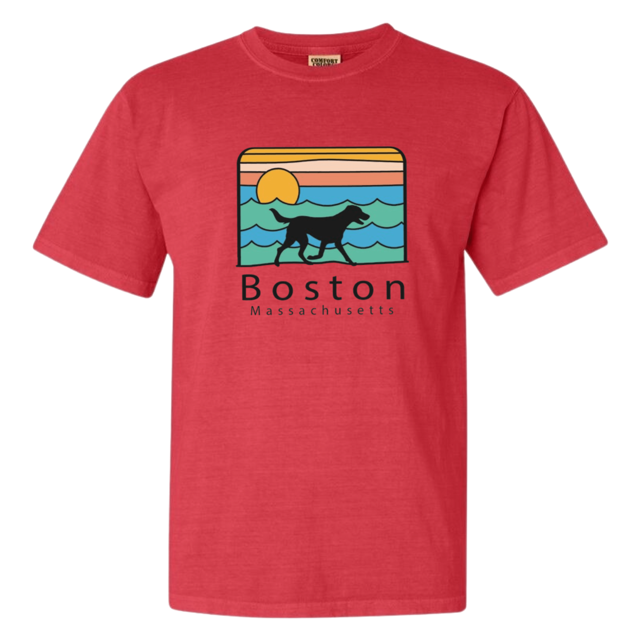 Boston Summer Dog Comfort Colors T-Shirt