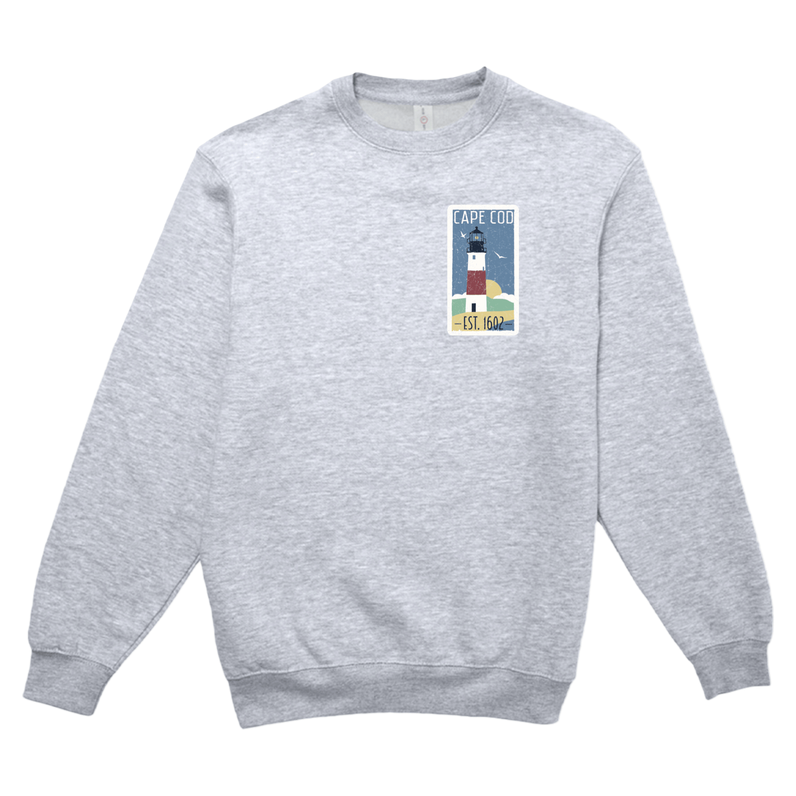 Cape Cod Clothing Company Cape Cod Vintage Lighthouse Soft Fleece Crewneck Sweatshirt