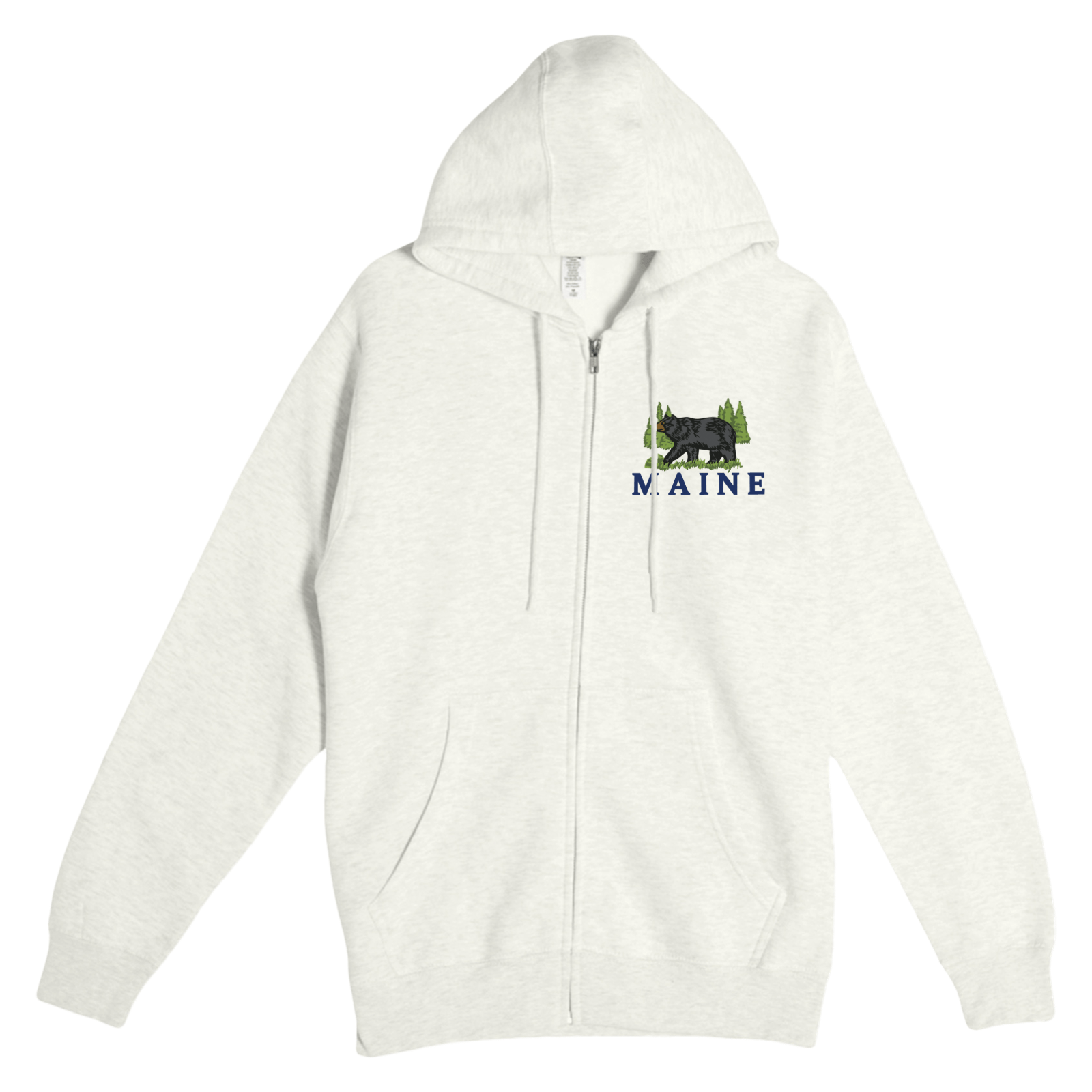 Cape Cod Clothing Company Maine Bear Soft Fleece Full Zip Hoodie