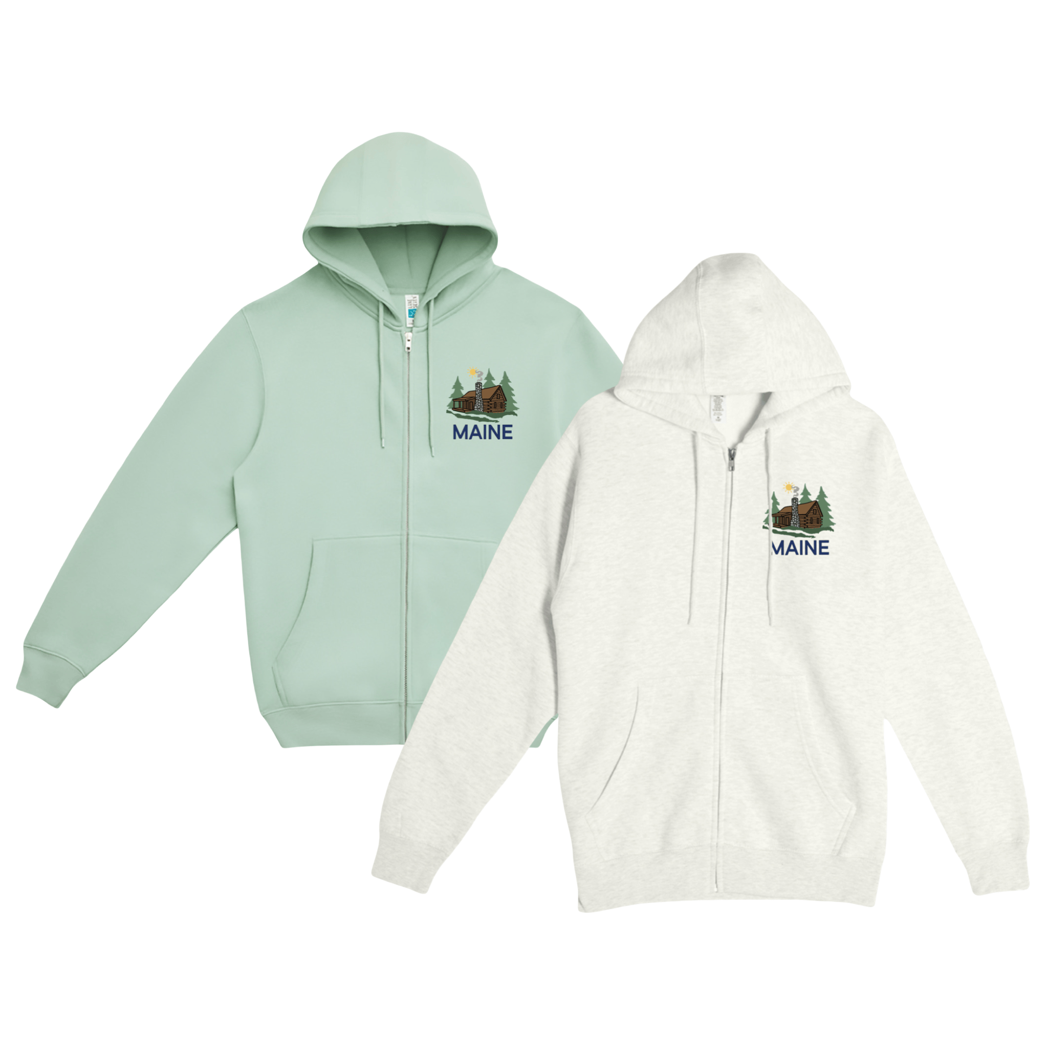 Cape Cod Clothing Company Maine Cabin Soft Fleece Full Zip Hoodie