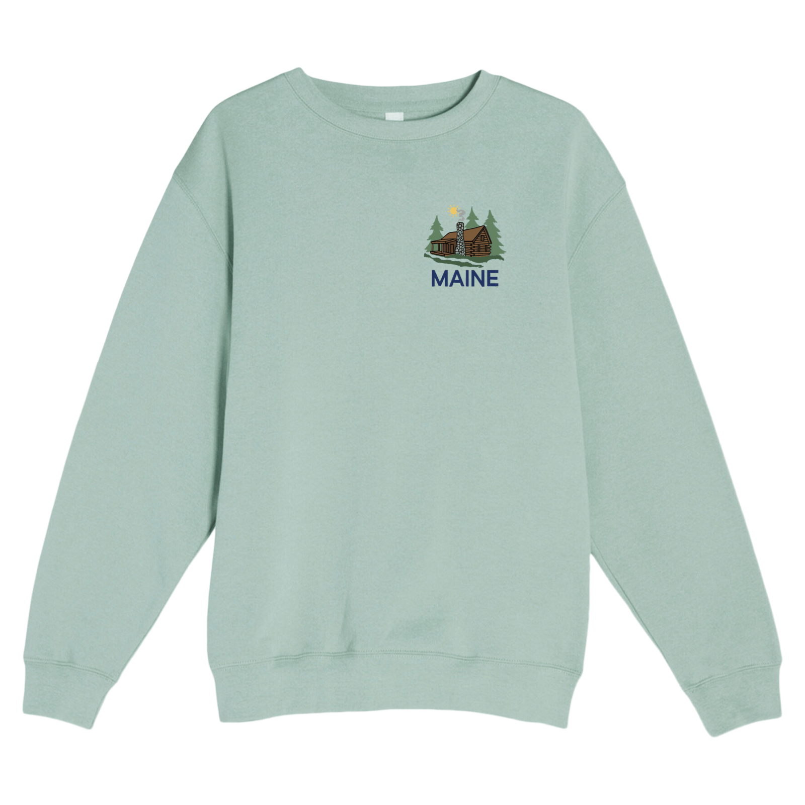 Cape Cod Clothing Company Maine Cabin Soft Fleece Crewneck Sweatshirt