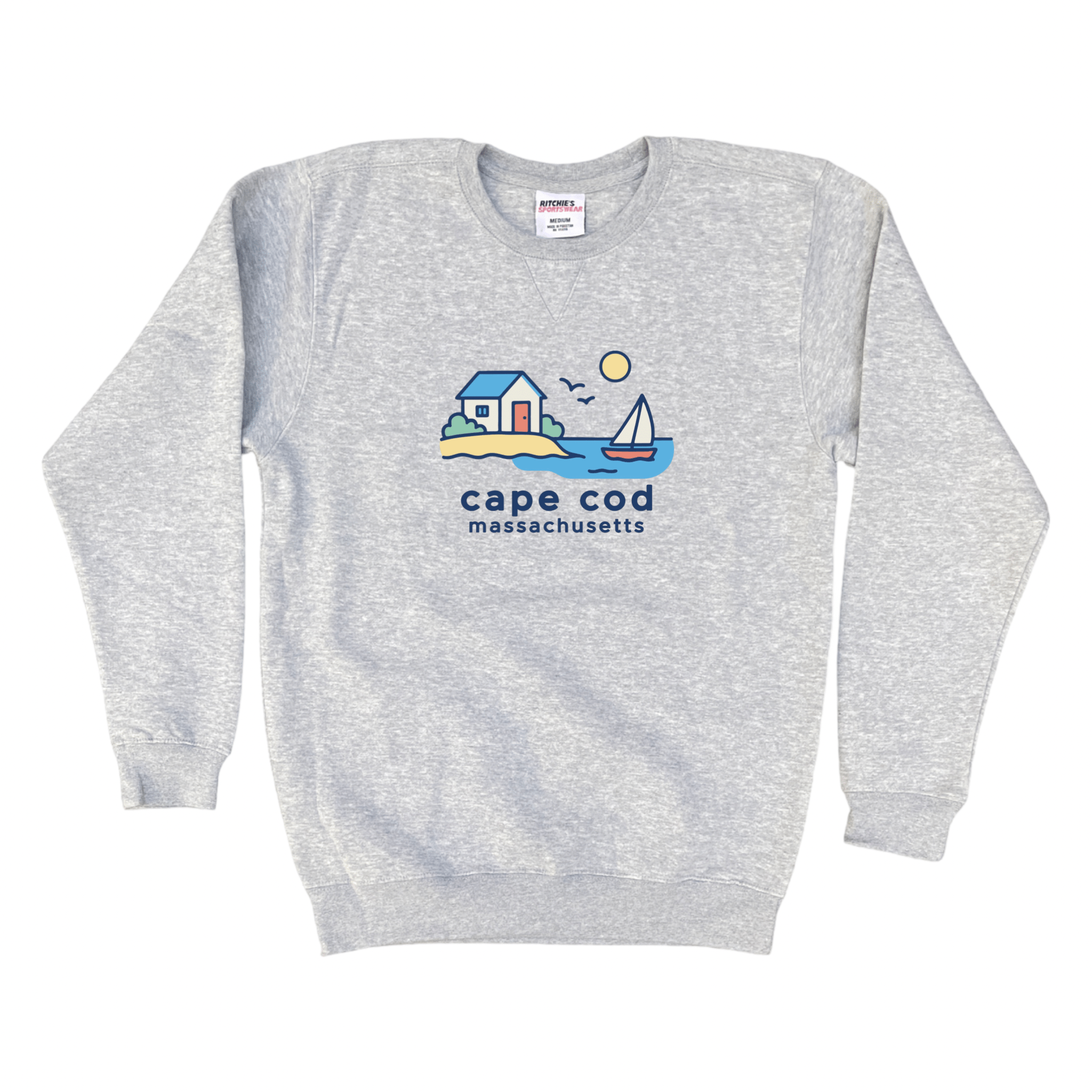 Cape Cod Clothing Company Cape Cod Beach House Fleece Crewneck Sweatshirt