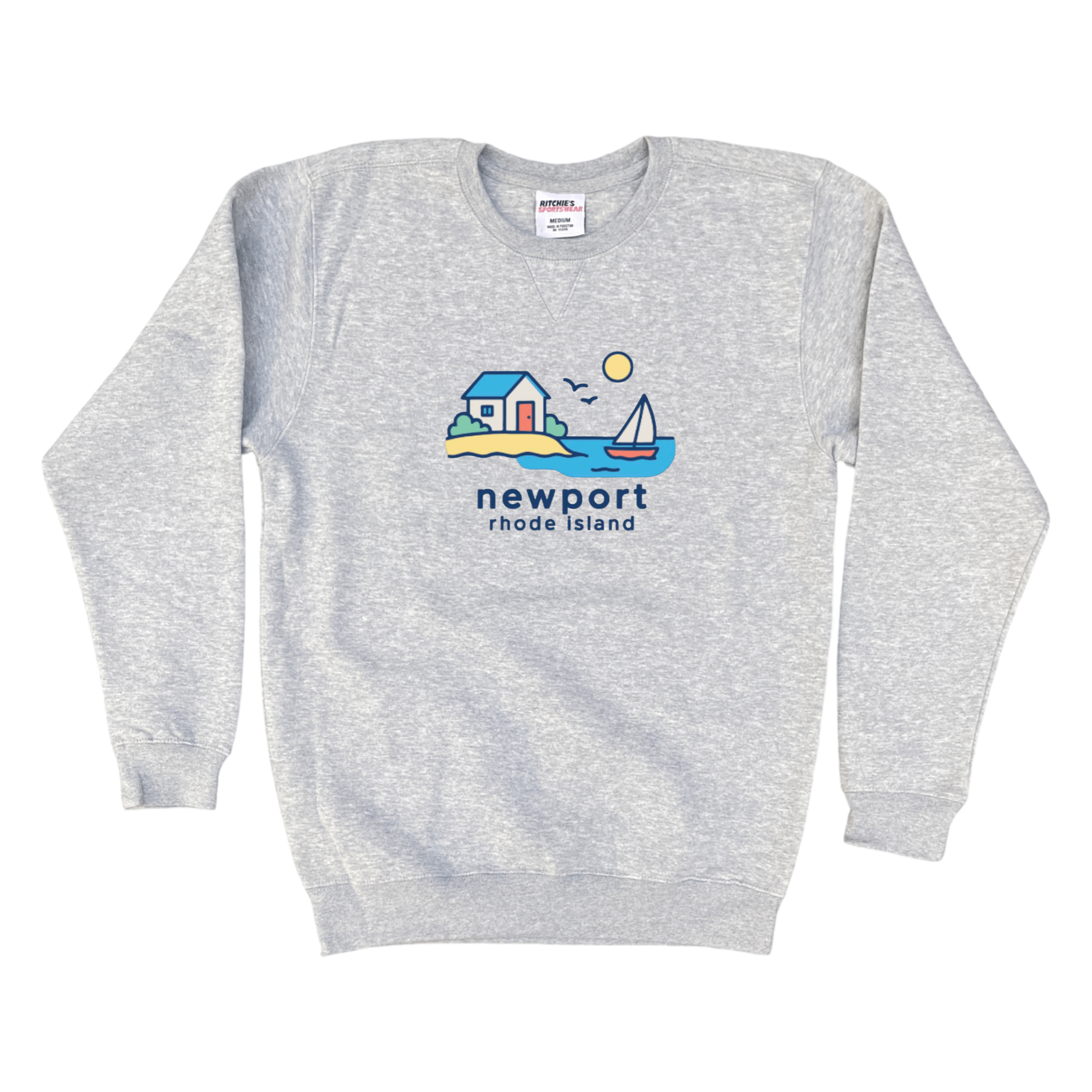 Cape Cod Clothing Company Newport Beach House Fleece Crewneck Sweatshirt