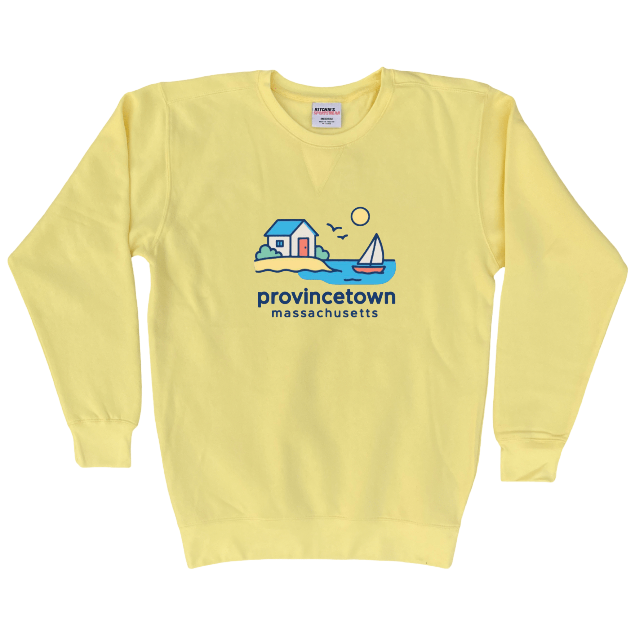 Cape Cod Clothing Company Provincetown Beach House Fleece Crewneck Sweatshirt