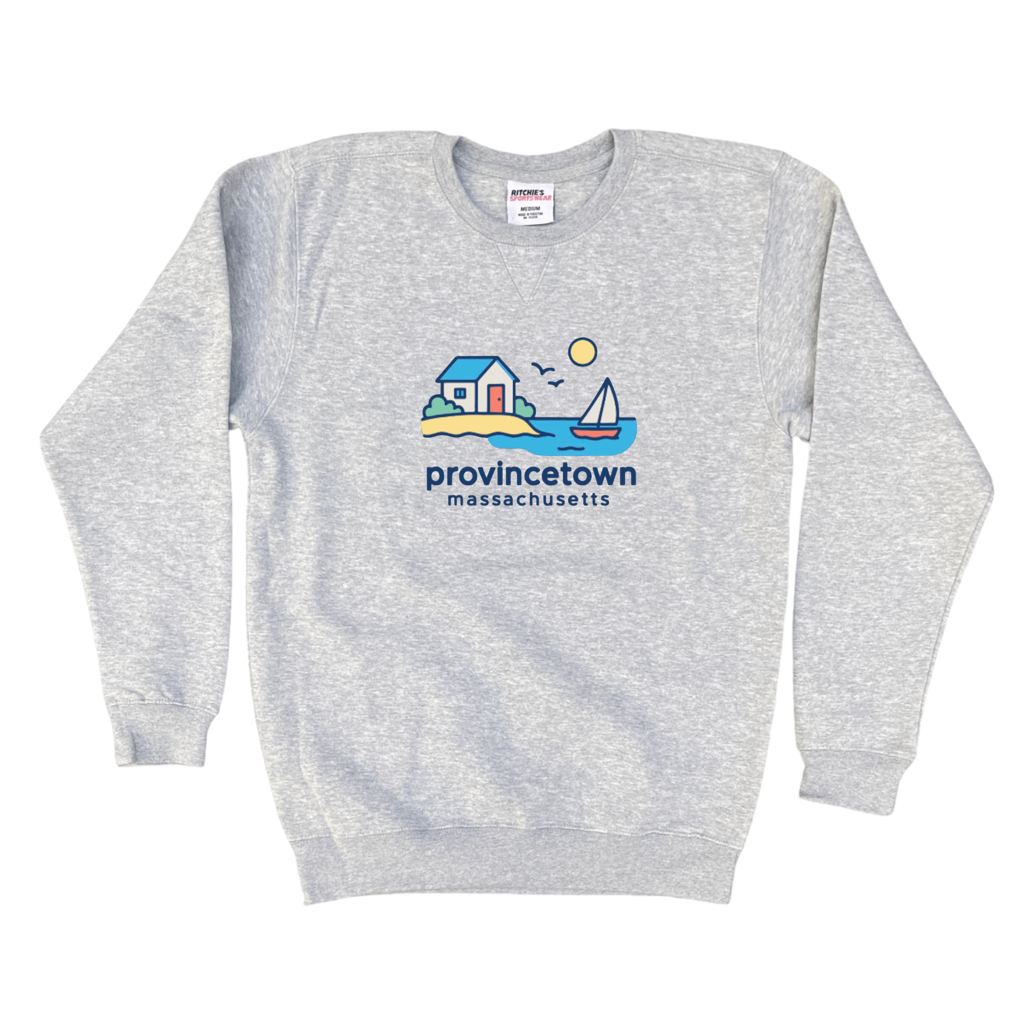 Cape Cod Clothing Company Provincetown Beach House Fleece Crewneck Sweatshirt