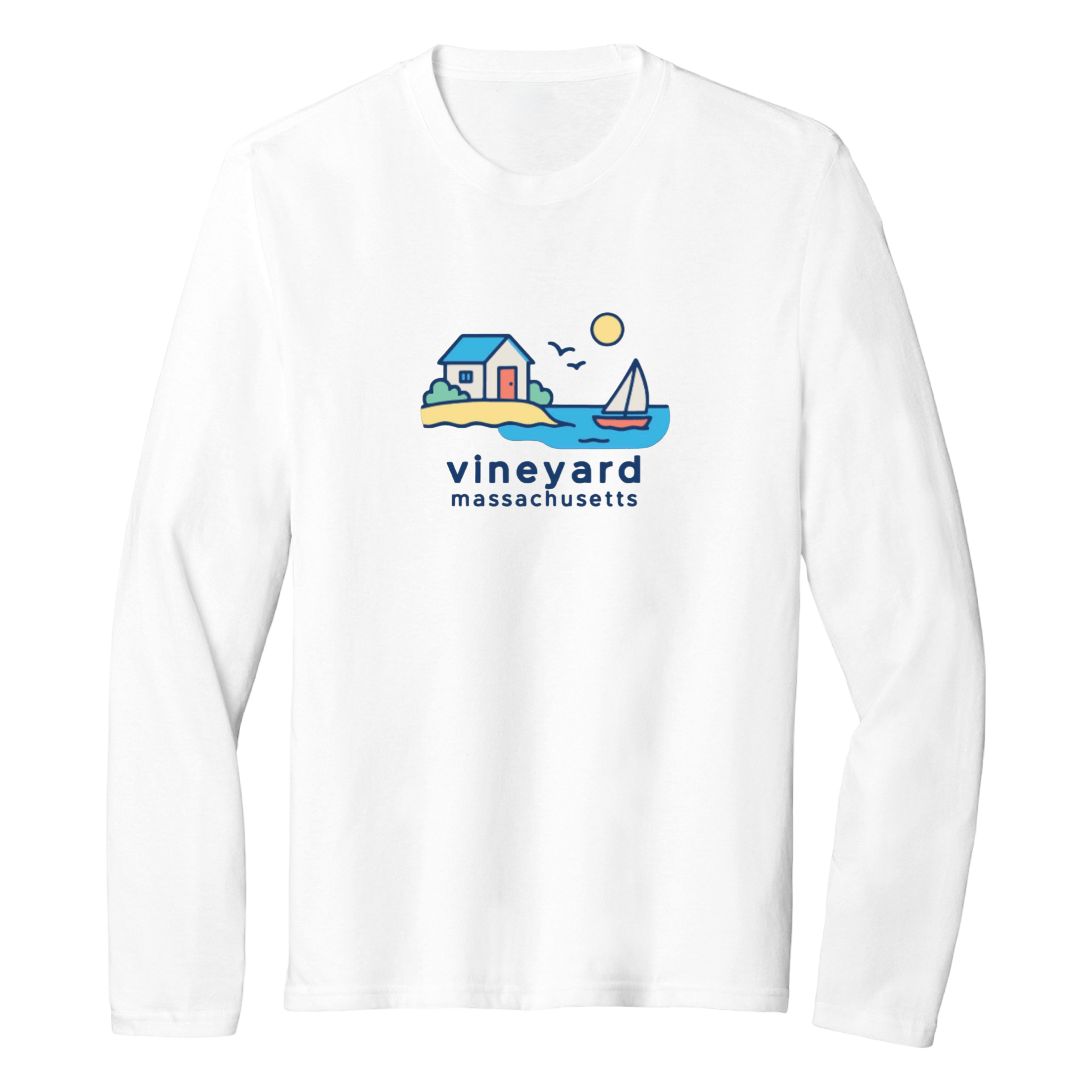 Cape Cod Clothing Company Vineyard Beach House Essential Long Sleeve Tee