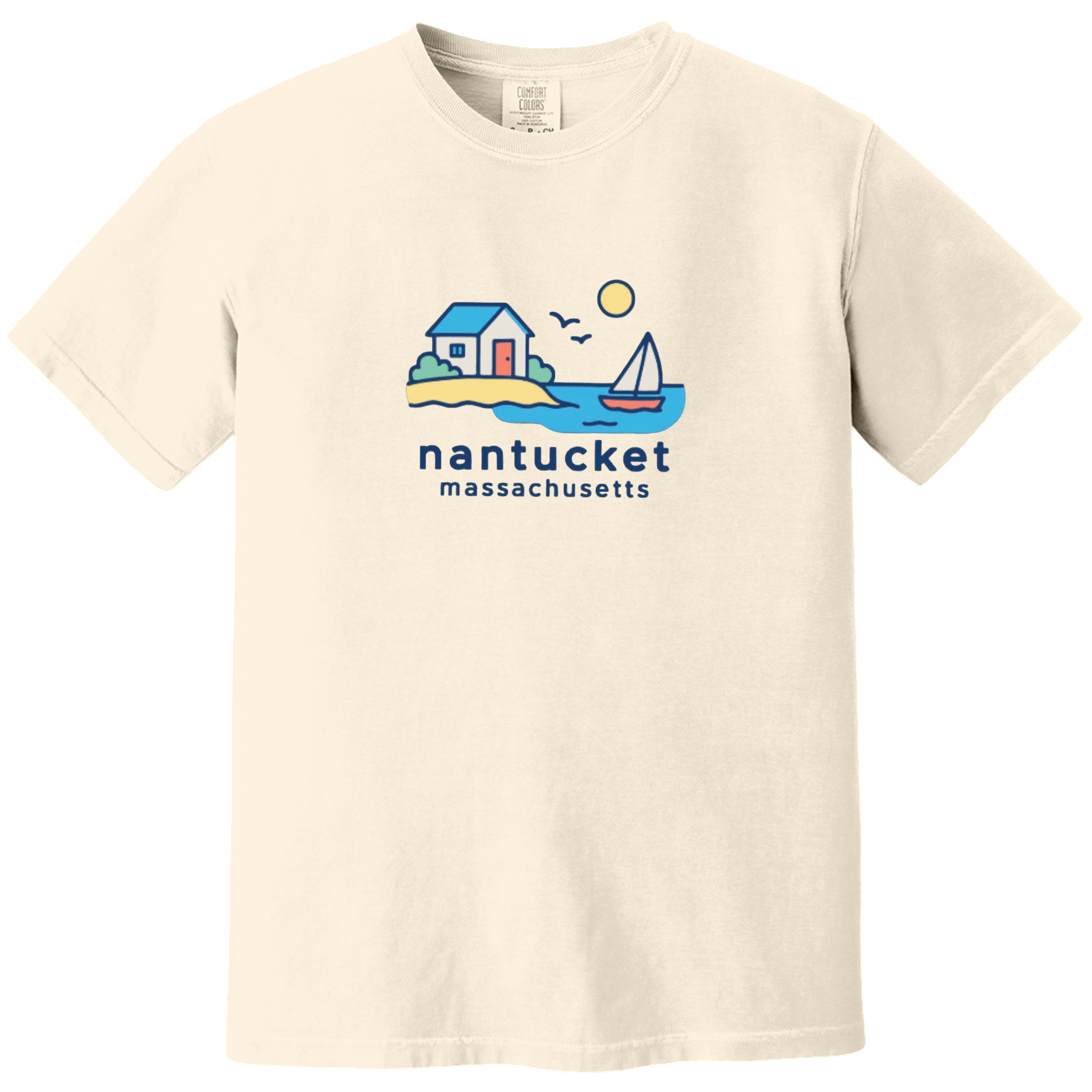 Cape Cod Clothing Company Nantucket Beach House Comfort Colors T-Shirt