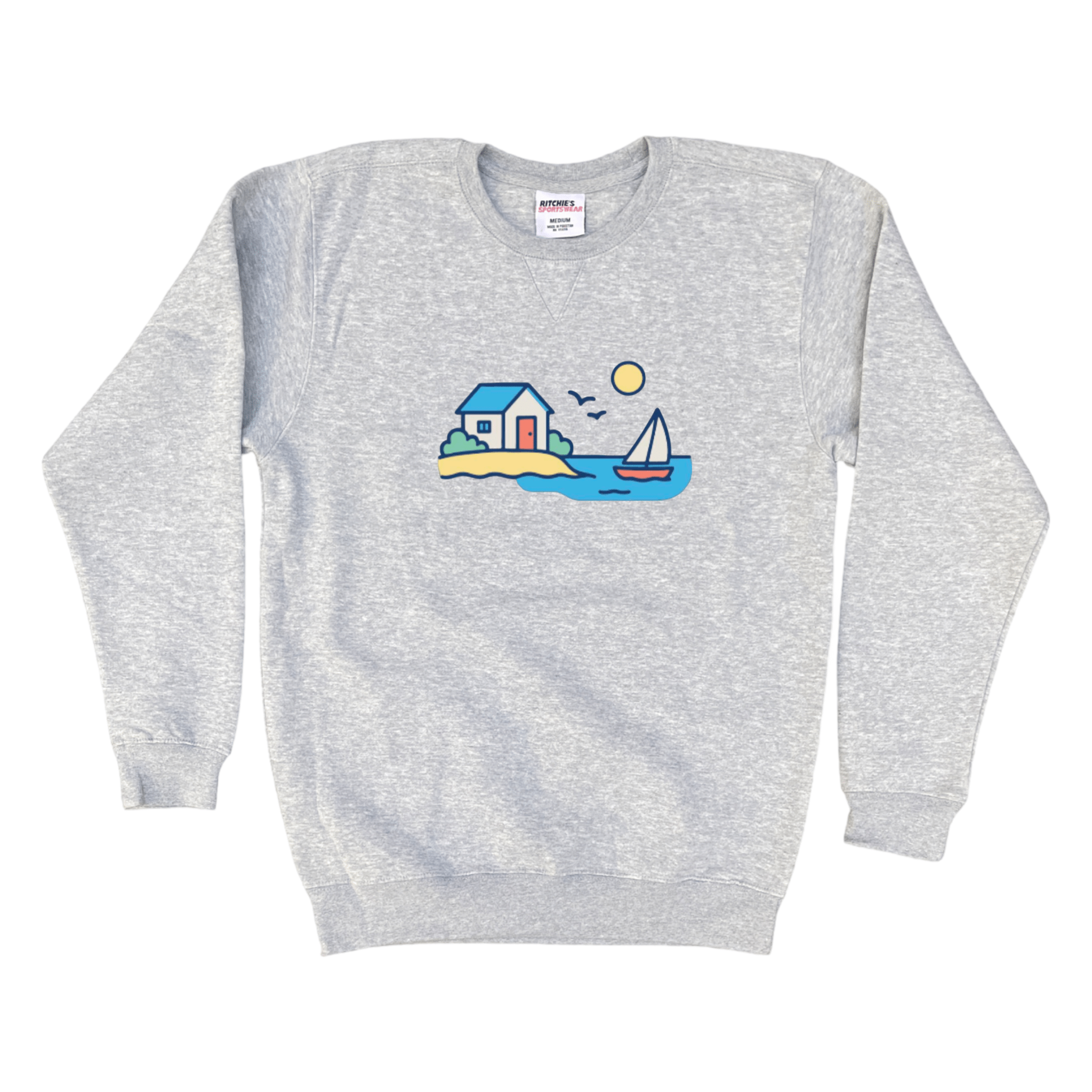 Cape Cod Clothing Company Summer Beach House Fleece Crewneck Sweatshirt