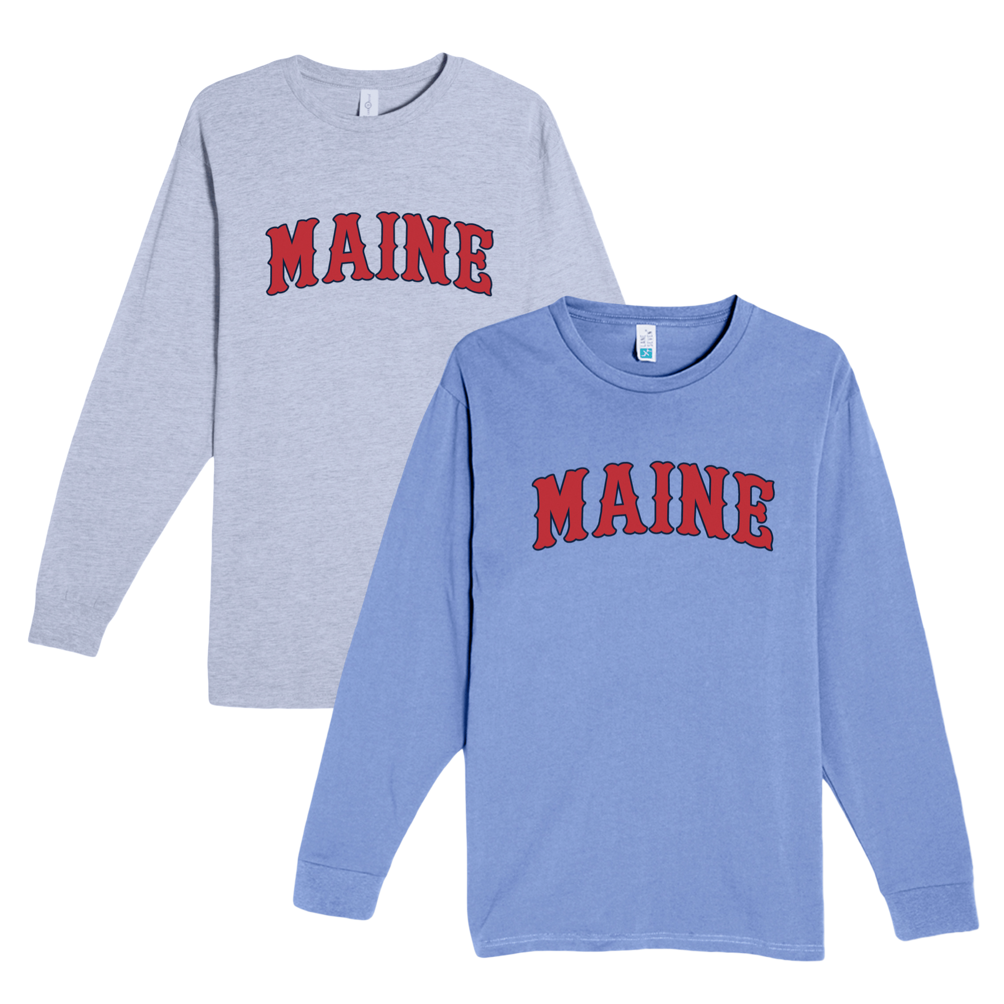 Cape Cod Clothing Company Maine Baseball Heavyweight Long Sleeve Tee