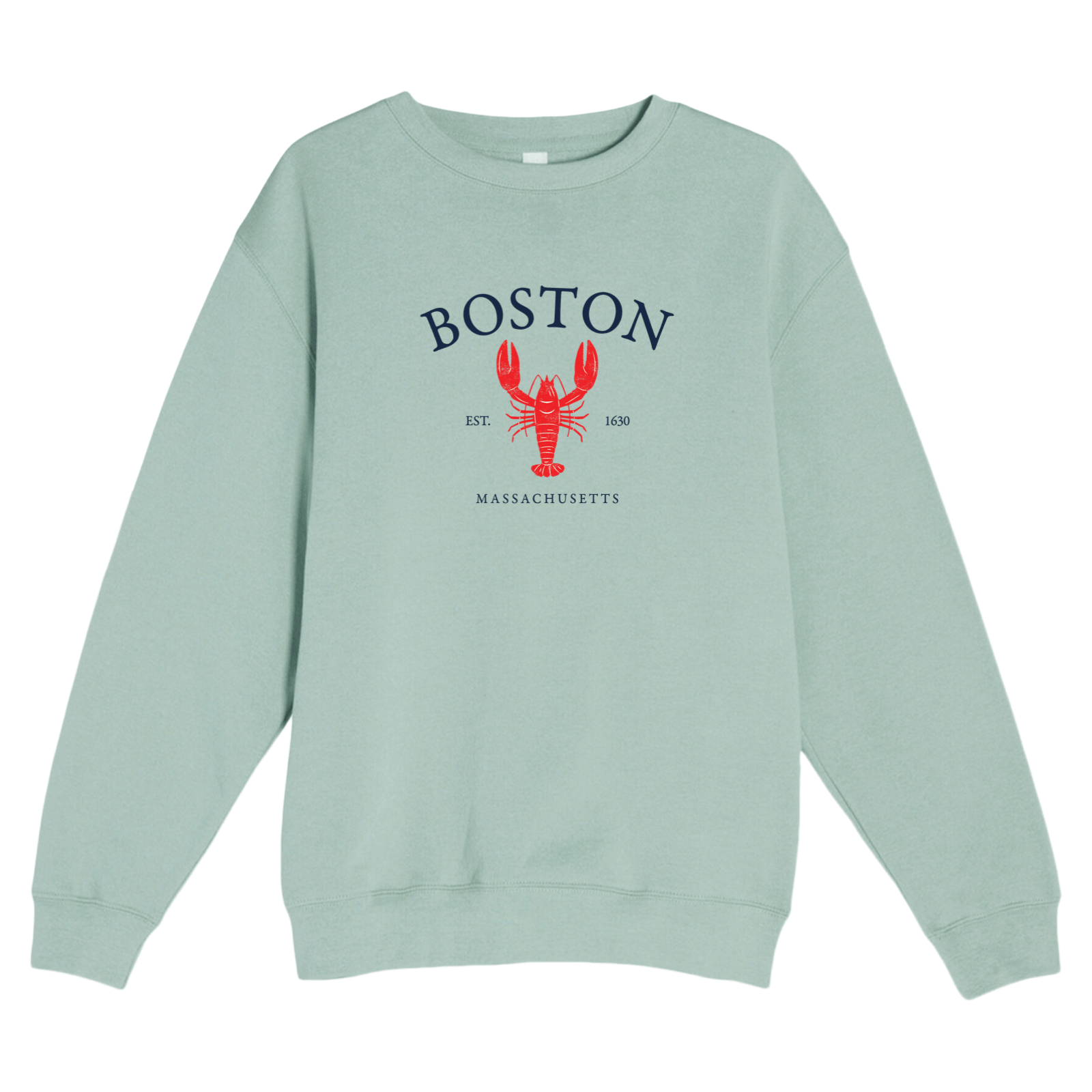 Cape Cod Clothing Company Boston Vintage Lobster Soft Fleece Crewneck Sweatshirt