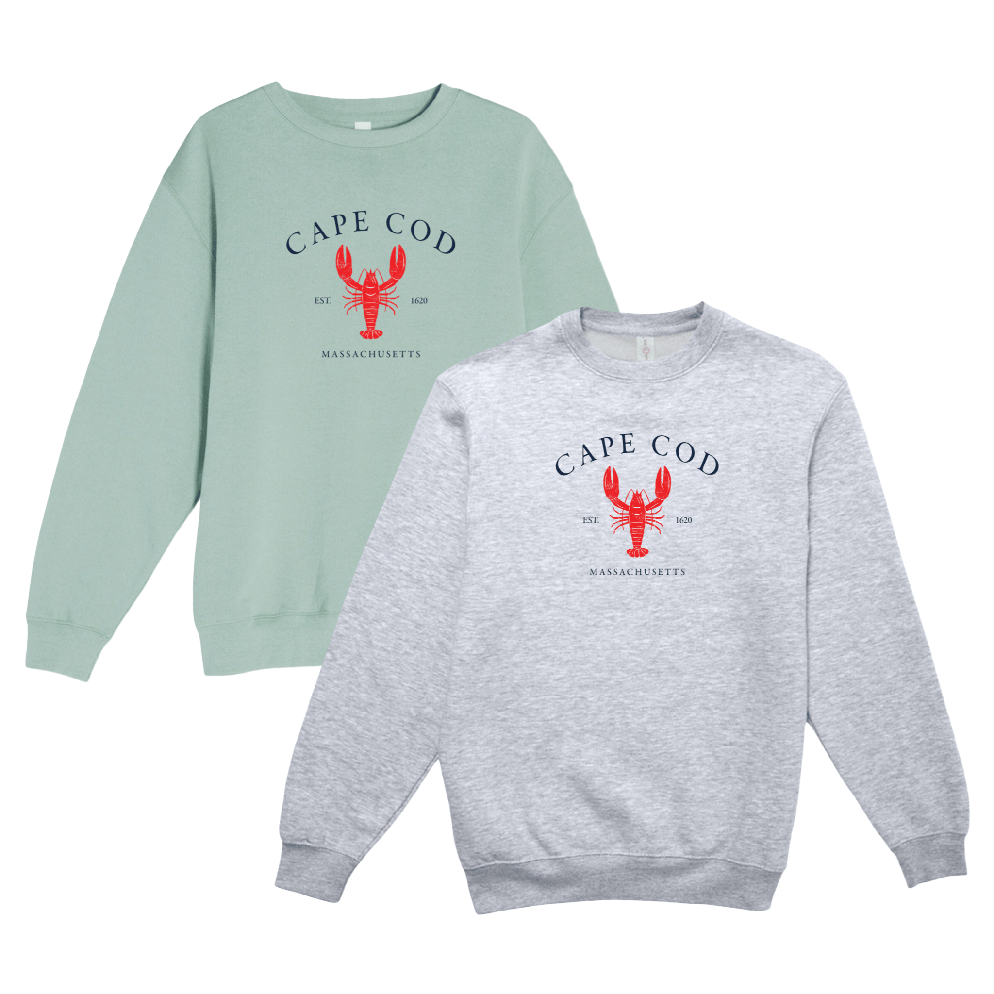 Cape Cod Clothing Company Cape Cod Vintage Lobster Soft Fleece Crewneck Sweatshirt