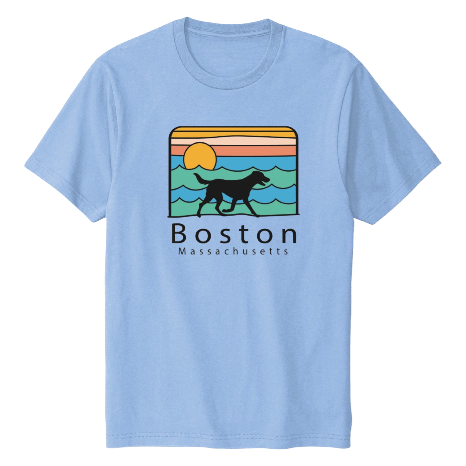 Boston Summer Dog Soft Cotton T-Shirt