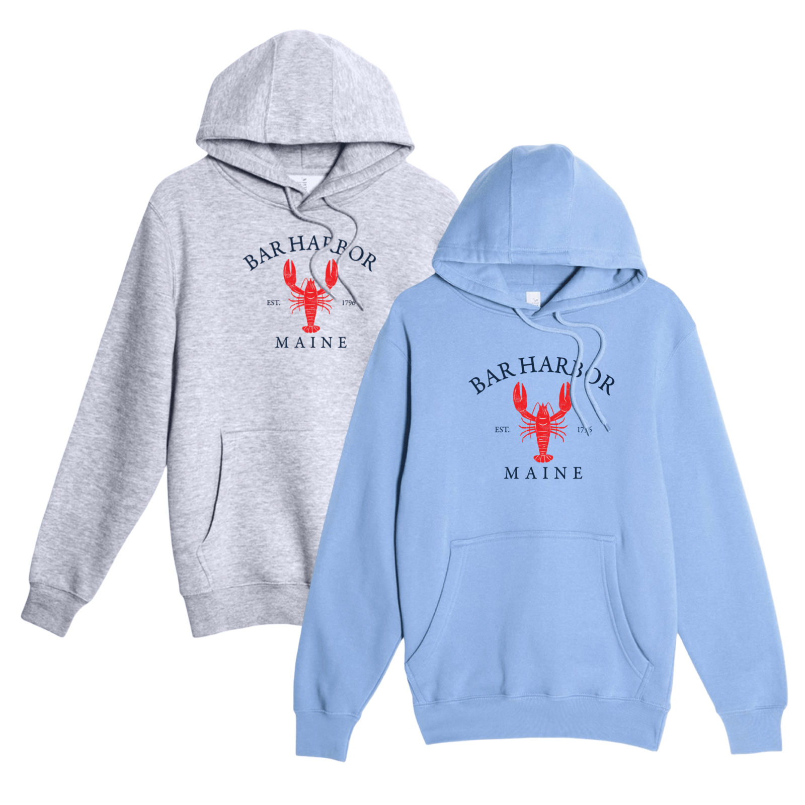 Cape Cod Clothing Company Bar Harbor Vintage Lobster Comfort Fleece Hoodie