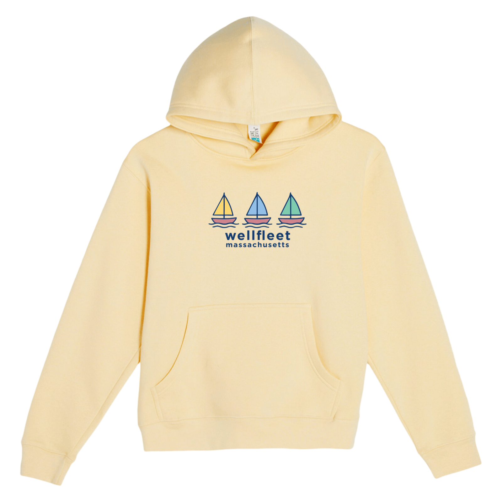 Cape Cod Clothing Company Youth Wellfleet Summer Sails Comfort Fleece Hoodie