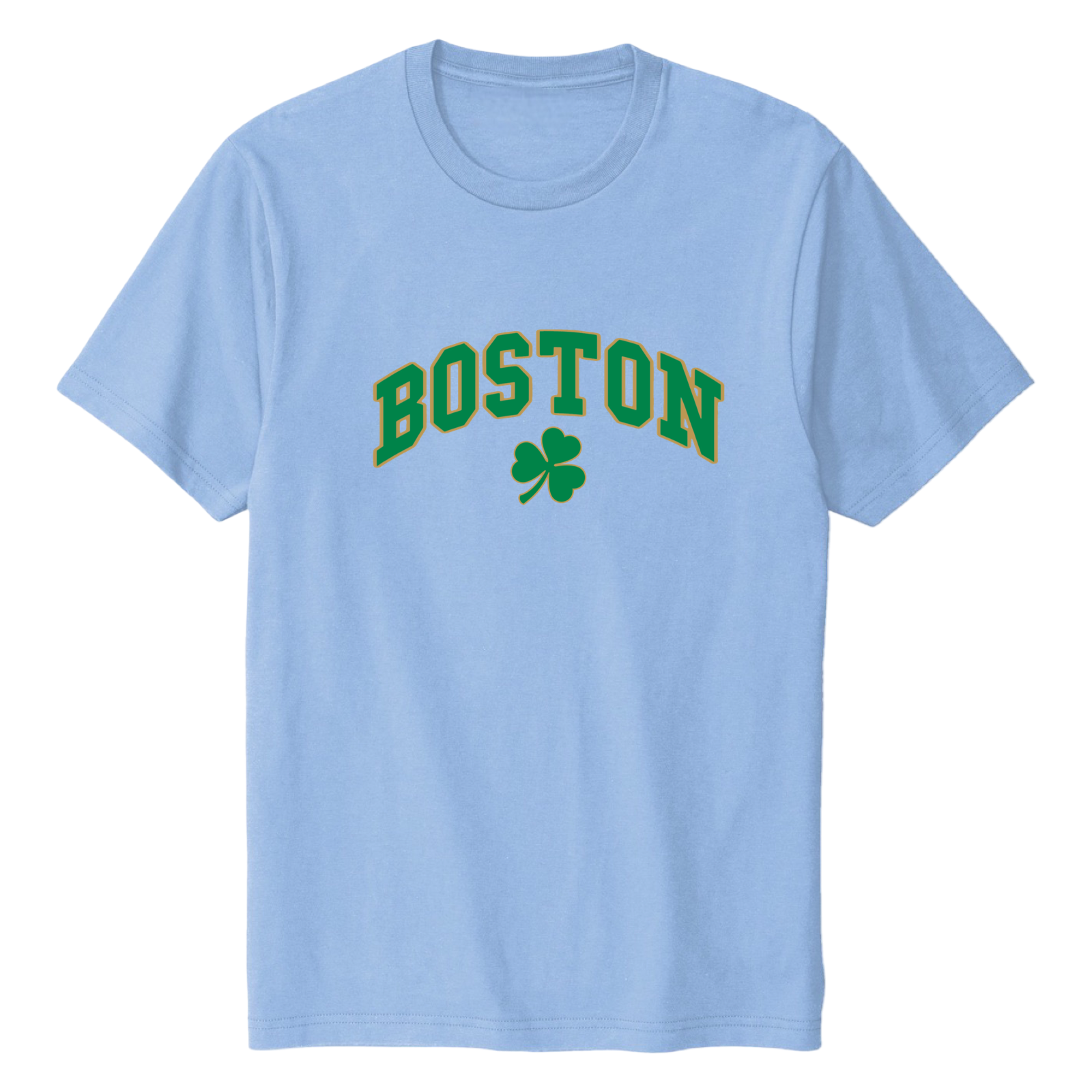 Boston Vintage Shamrock Soft Cotton T-Shirt