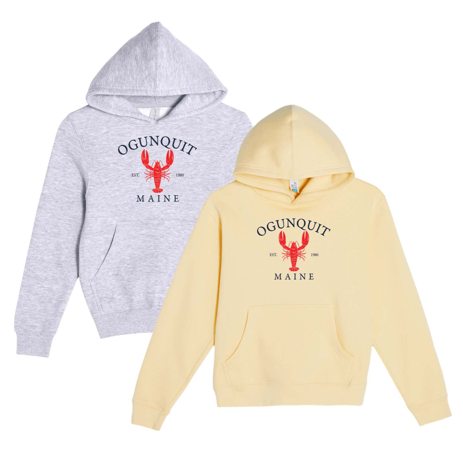 Cape Cod Clothing Company Youth Ogunquit Vintage Lobster Comfort Fleece Hoodie