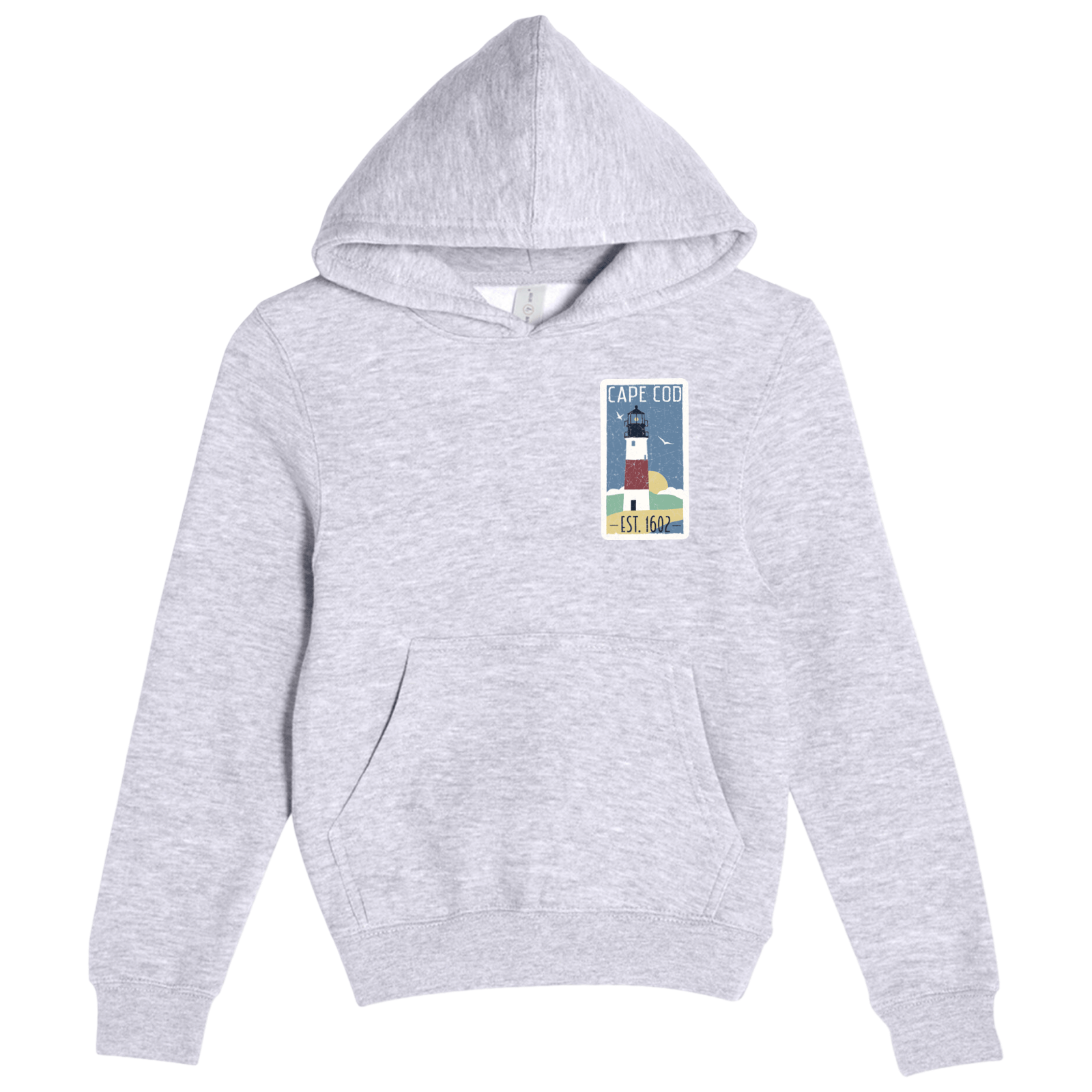 Cape Cod Clothing Company Youth Cape Cod Vintage Lighthouse Comfort Fleece Hoodie