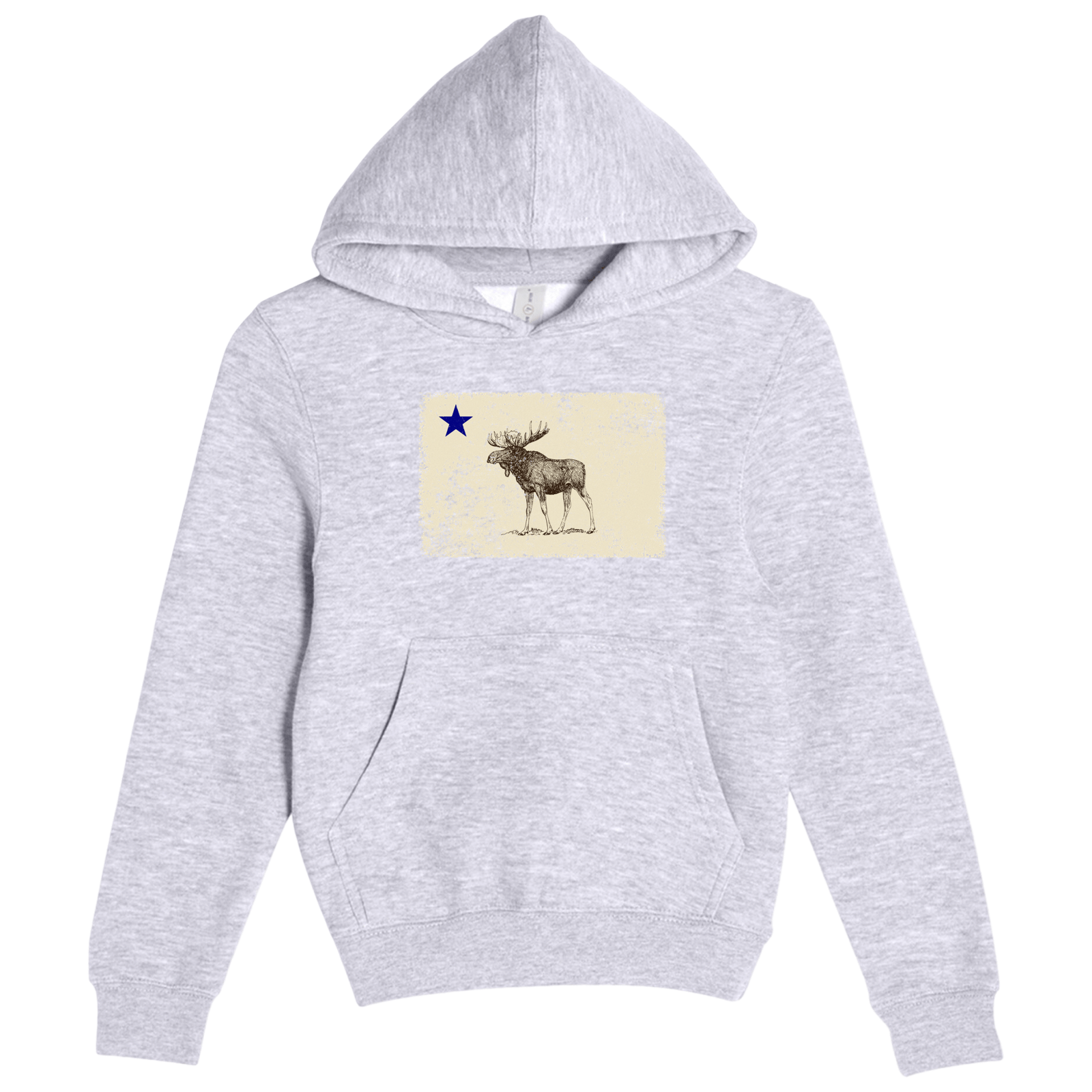 Cape Cod Clothing Company Youth Classic Maine Moose Flag Comfort Fleece Hoodie